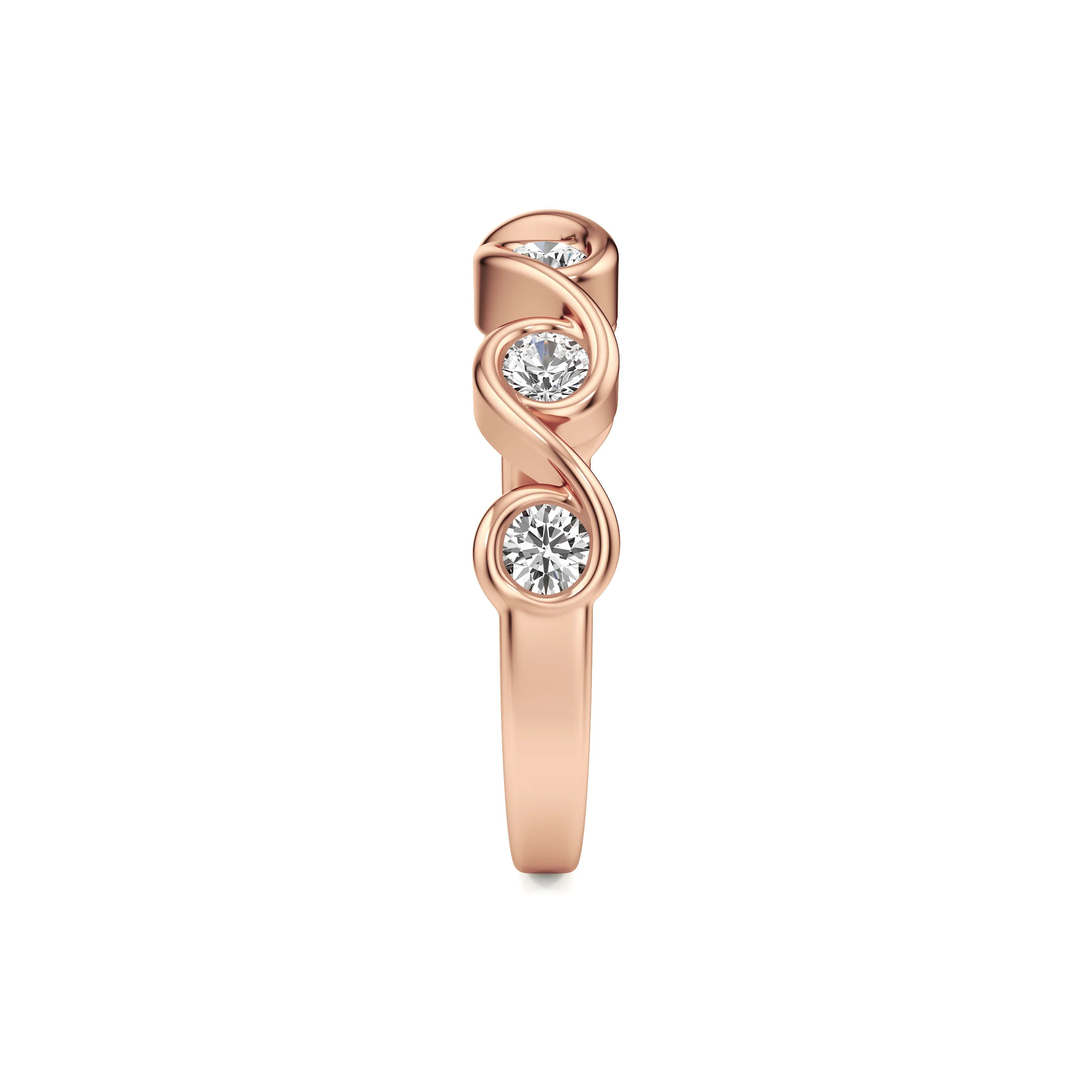 Waveset Diamond Band 18