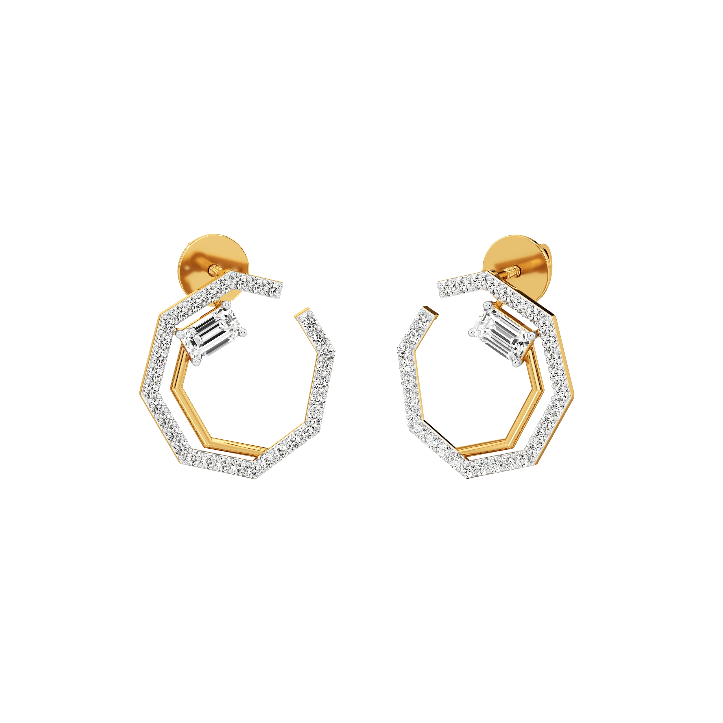 Prism Emerald Stud 0