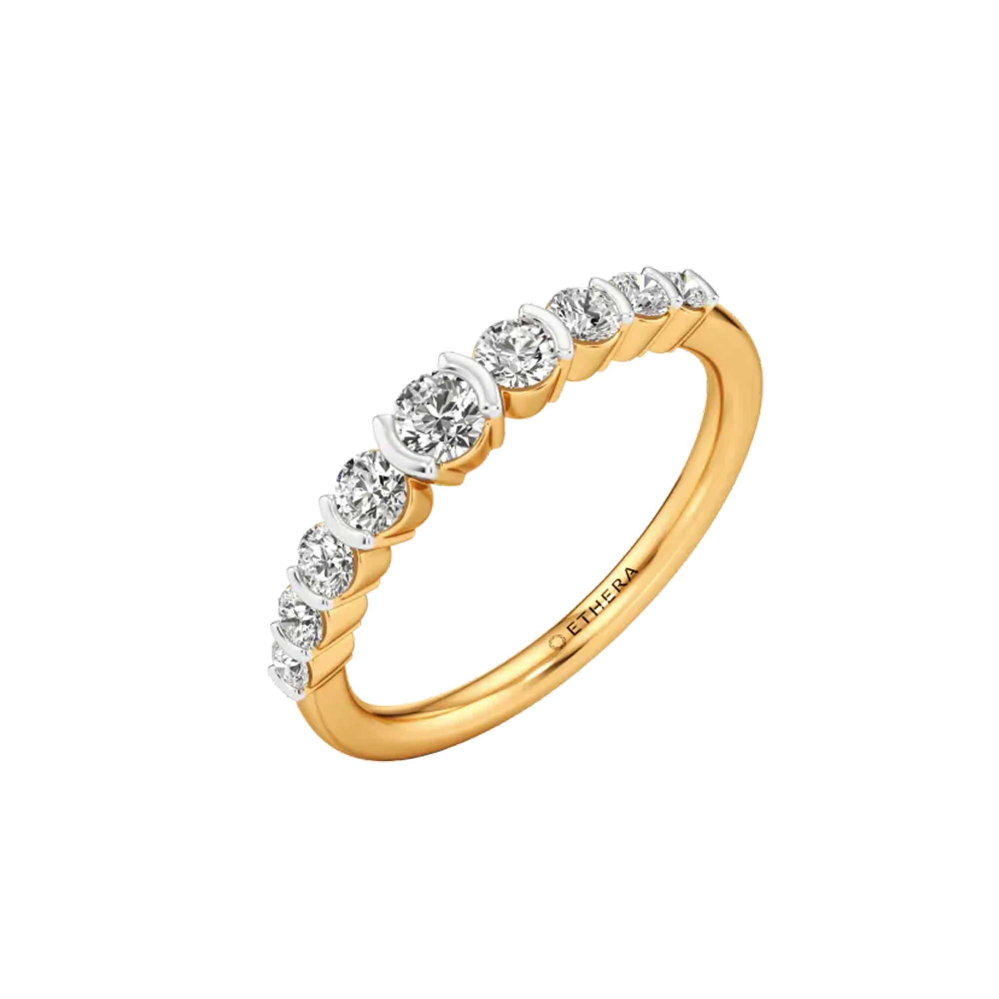 Classic Half-Eternity Diamond Band 0