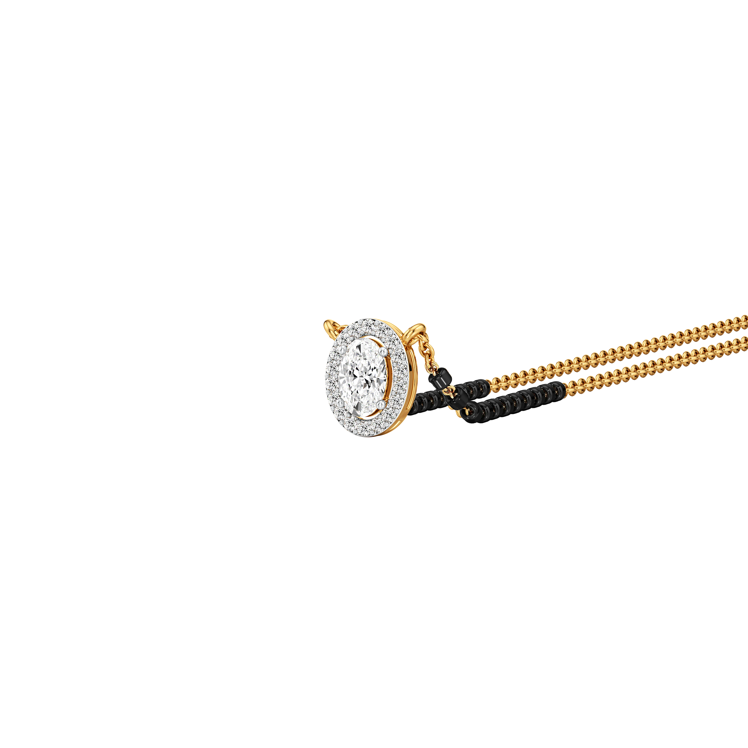 Lustre Oval Mangalsutra