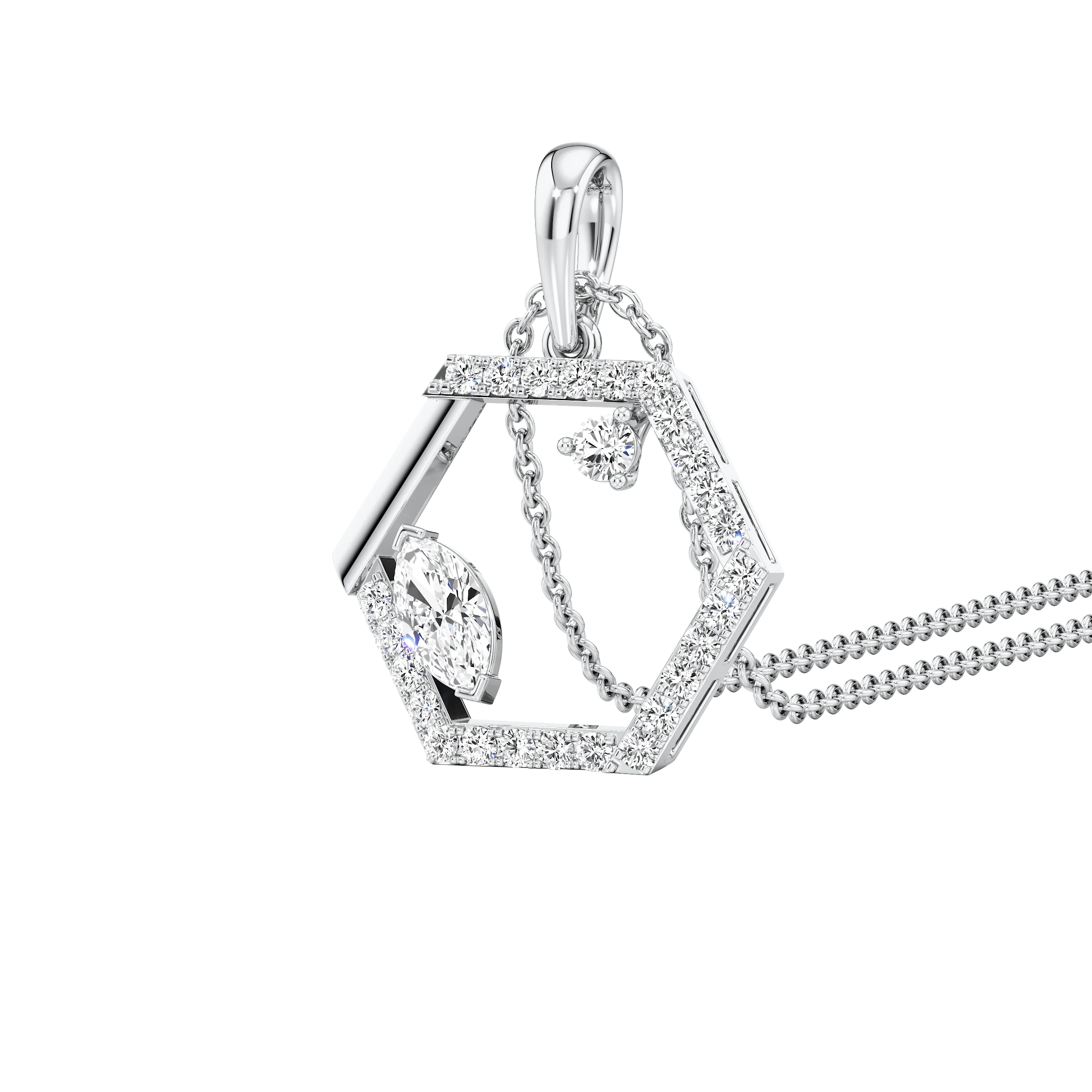 Hexa Gleam Pendant 3