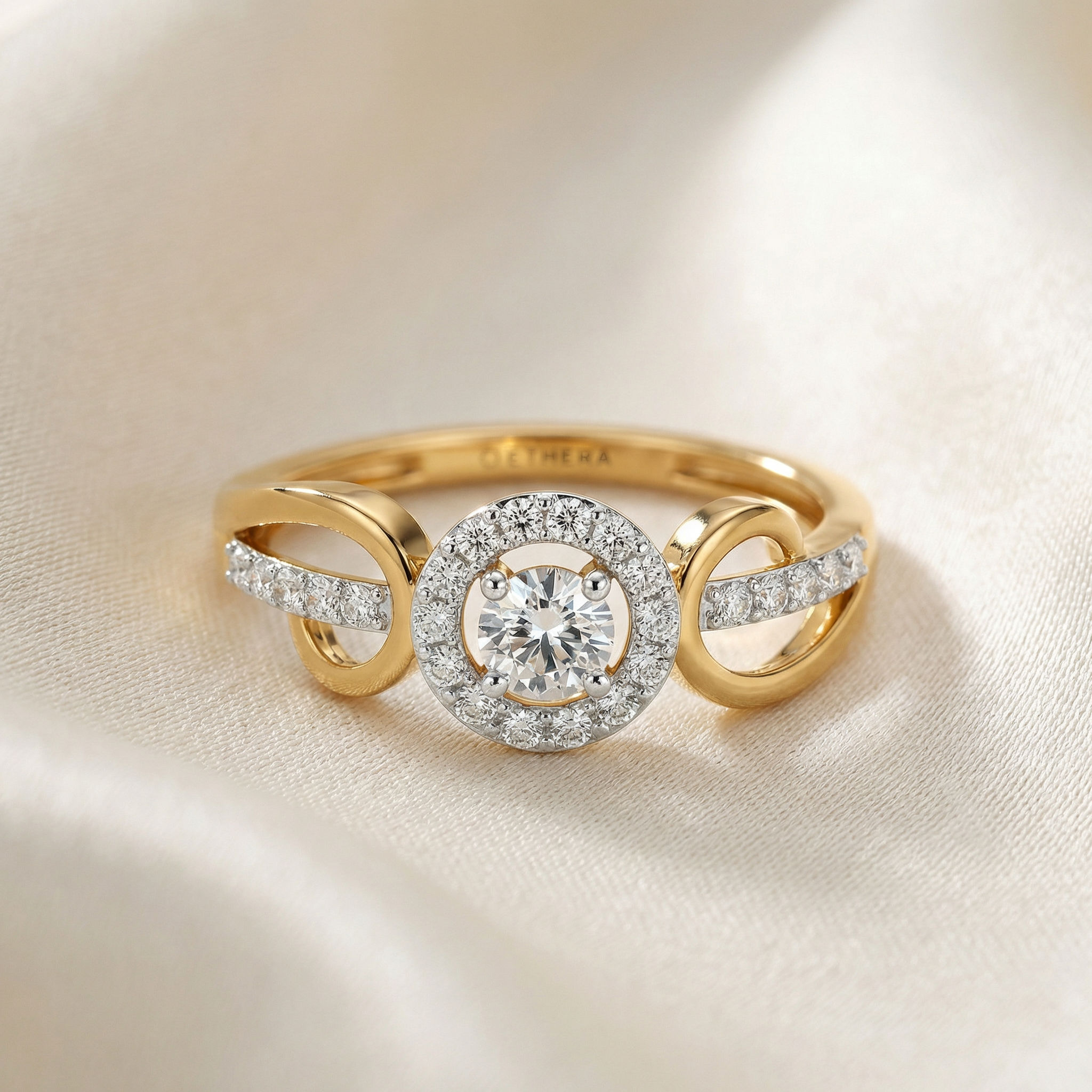 Halo Loop Diamond Ring 2