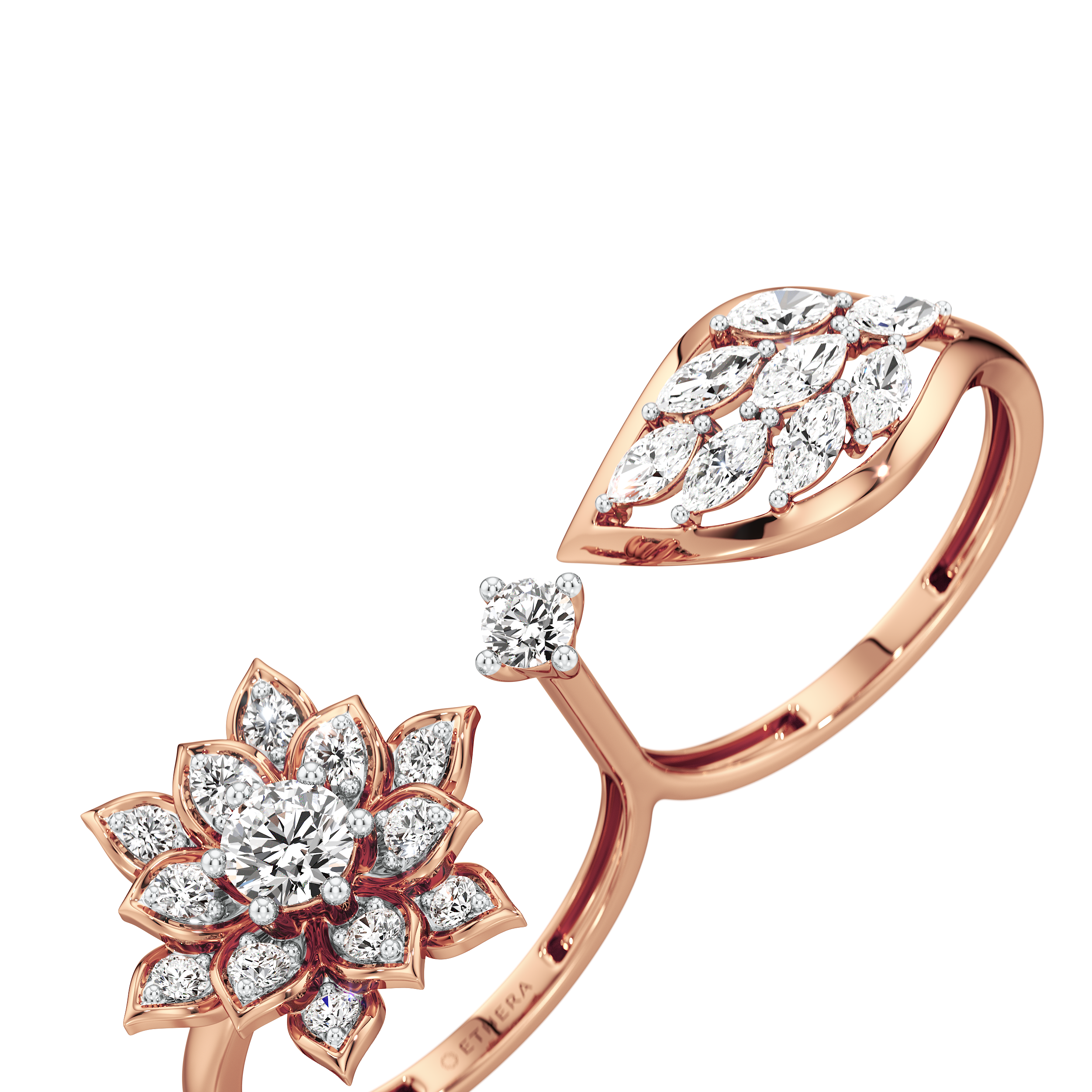 Bloom & Leaf Ring 10