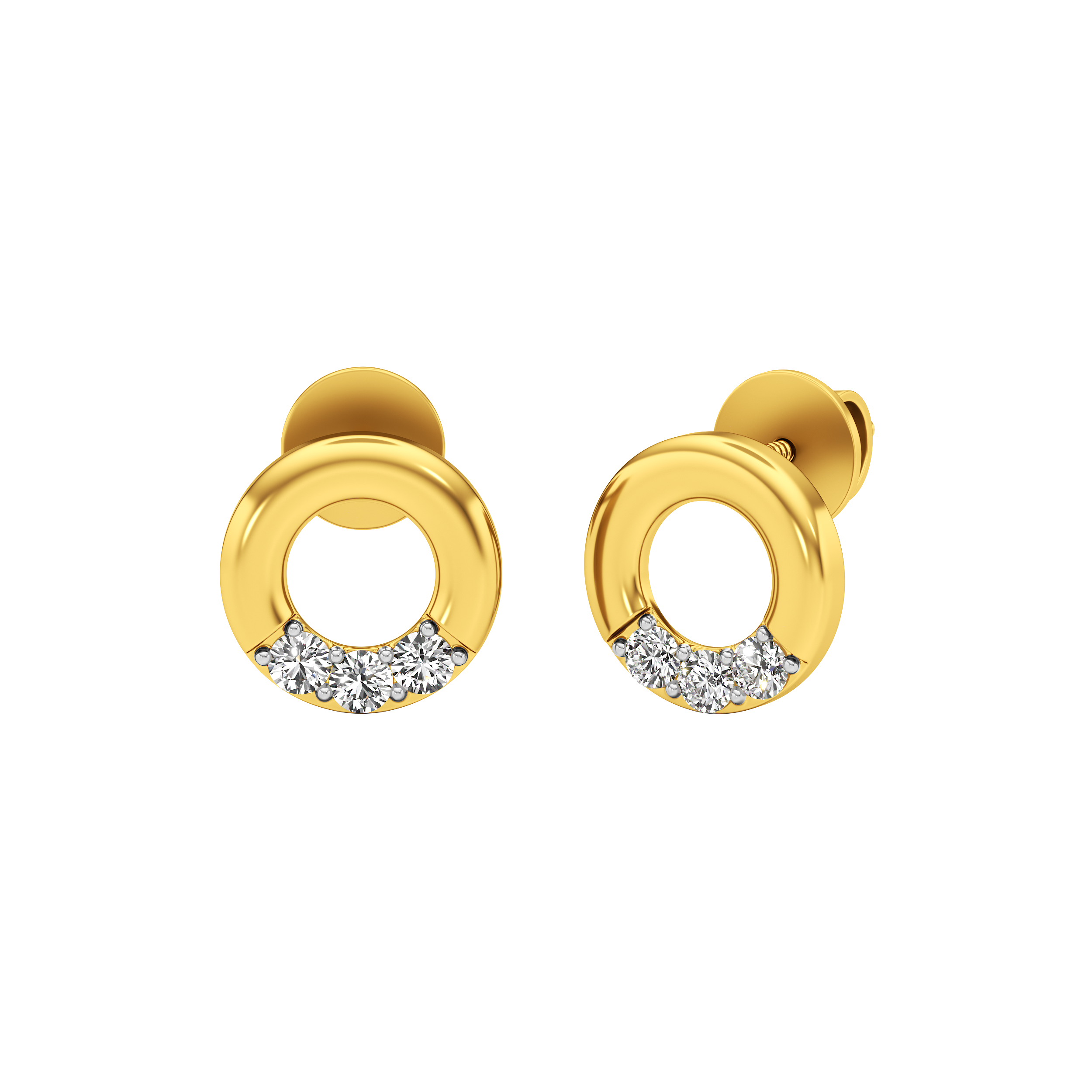 Crescent Halo Studs 0