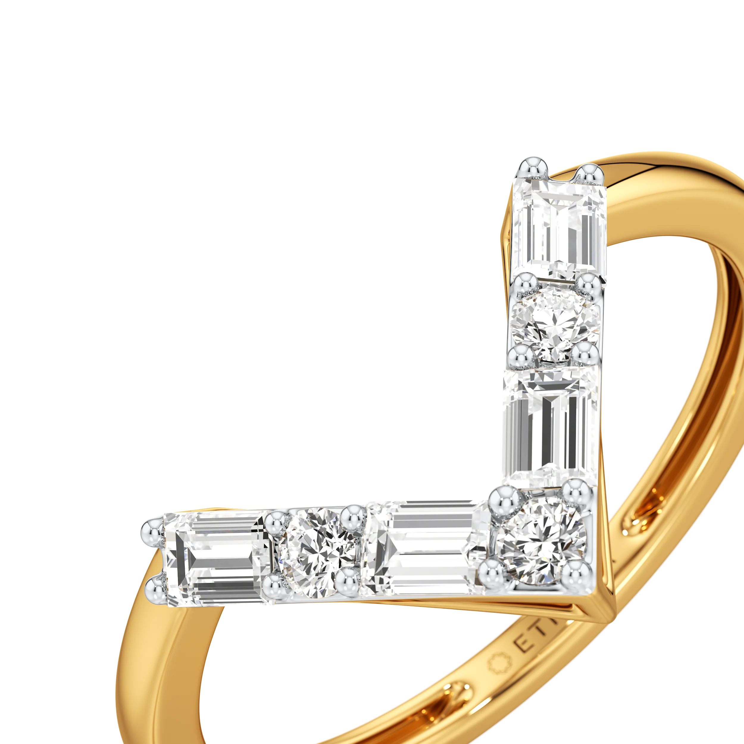 EdgeLine Baguette Ring 3
