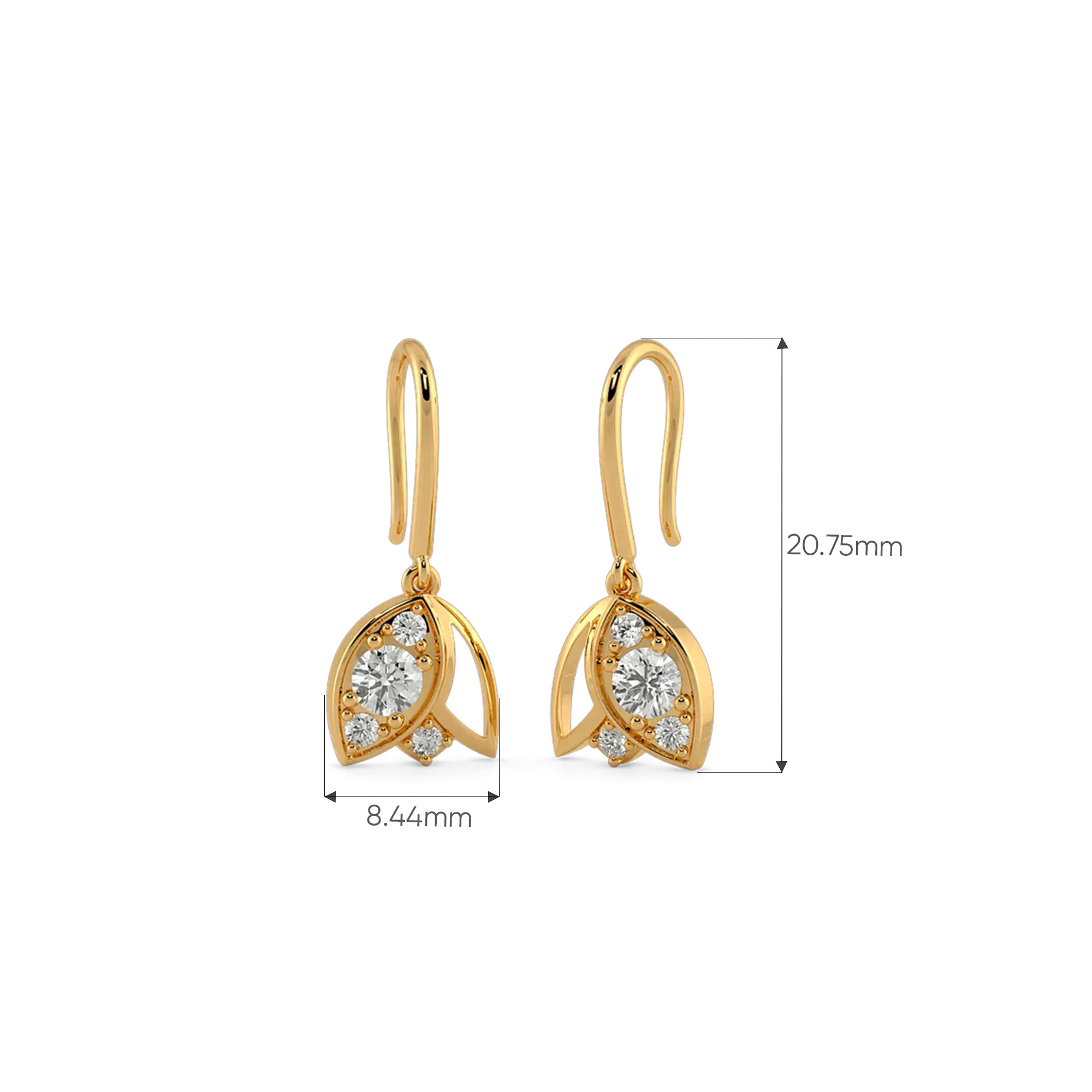 Leaflet Drop Earrings 3