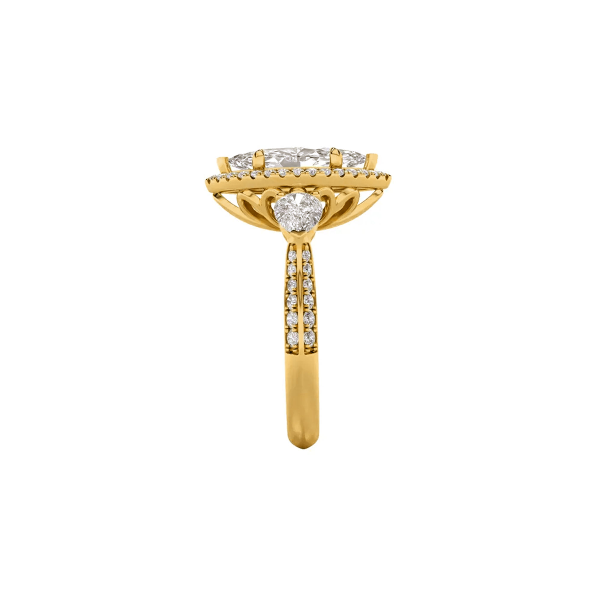Triad Of Love 3 Stone Ring 5