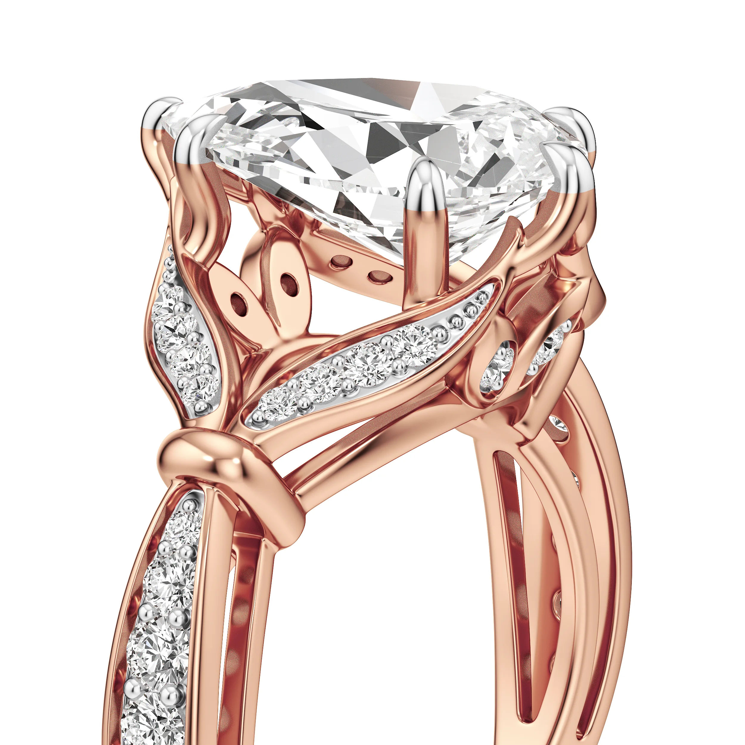 Pear Cascade Cocktail Ring 19