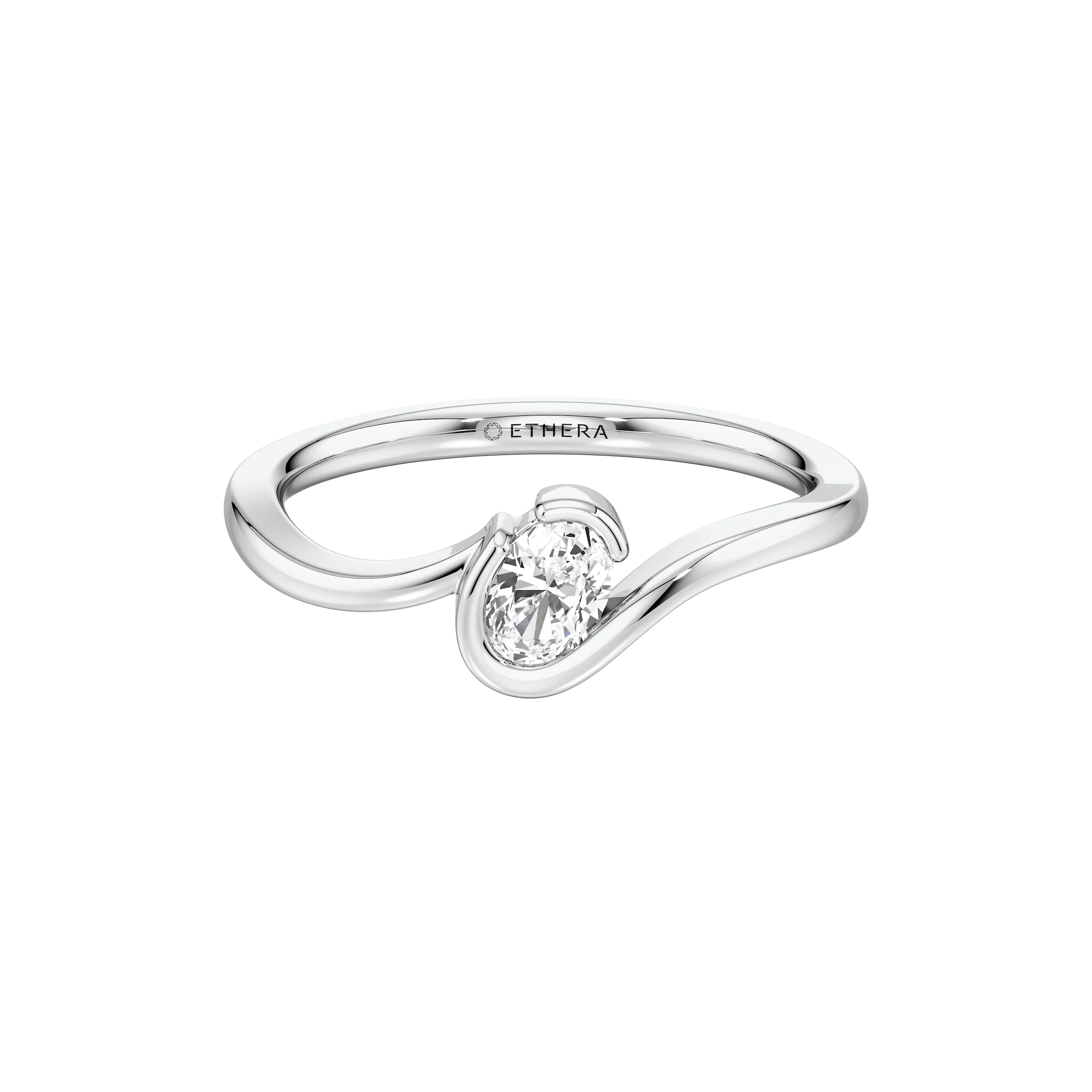 Flowline Solitaire Ring 8