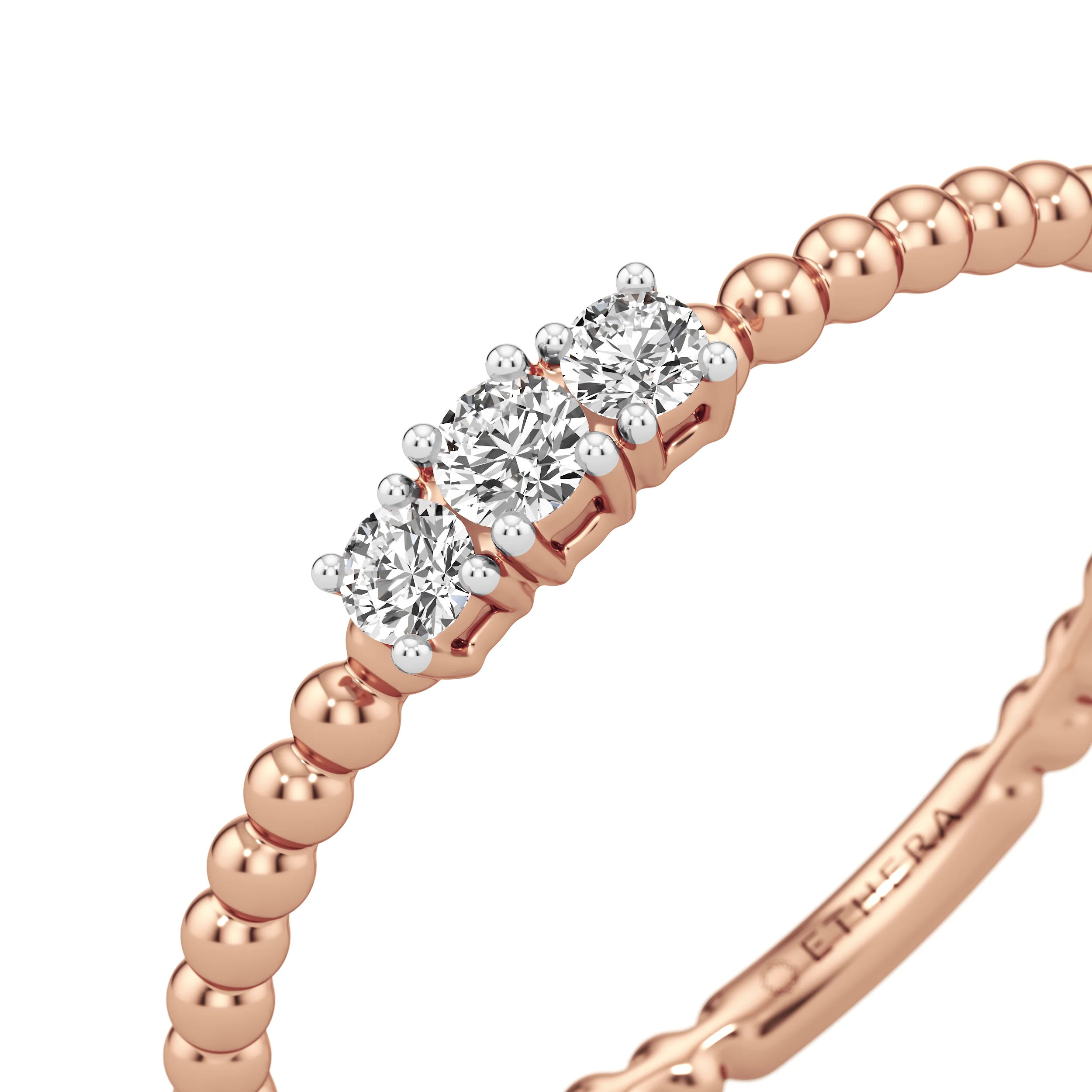 Triline Bead Ring 12