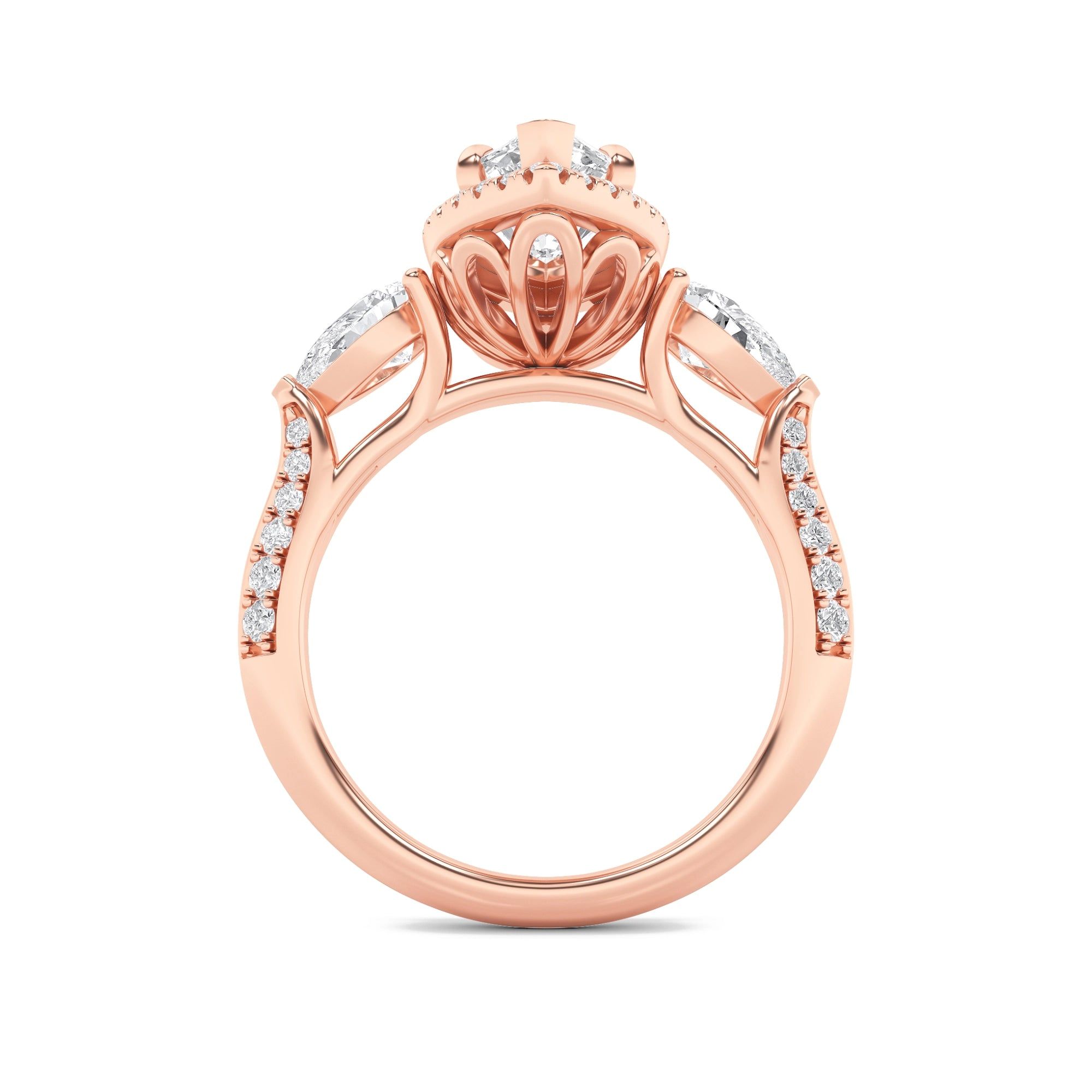 Triad Of Love 3 Stone Ring 12