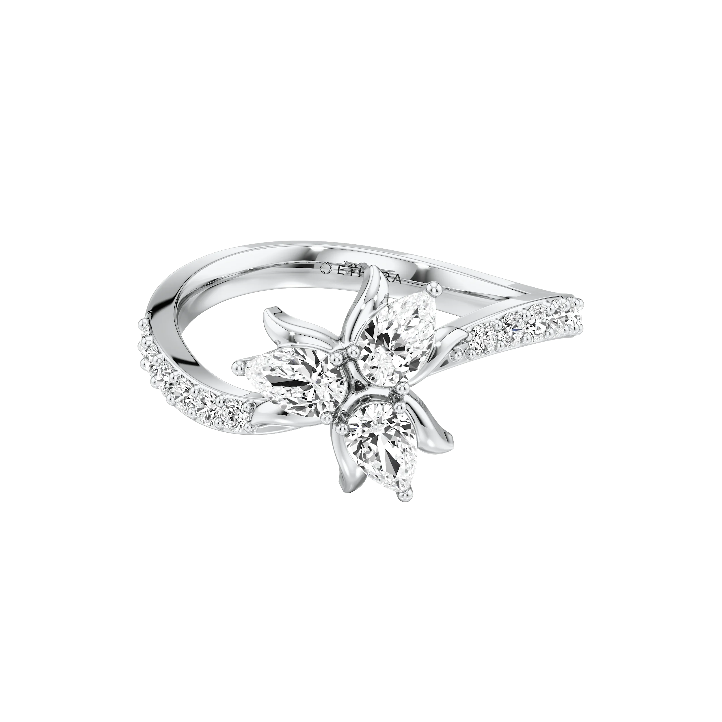 Sepels And Tepels 3 Stone Ring 8