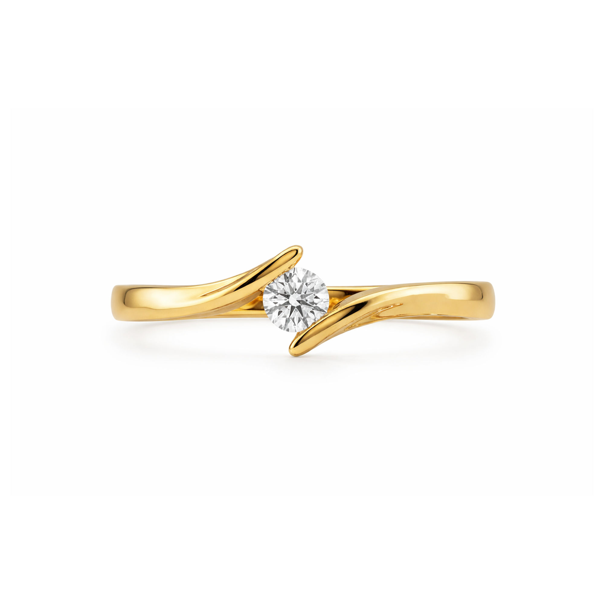Sweepline Solitaire Ring hover
