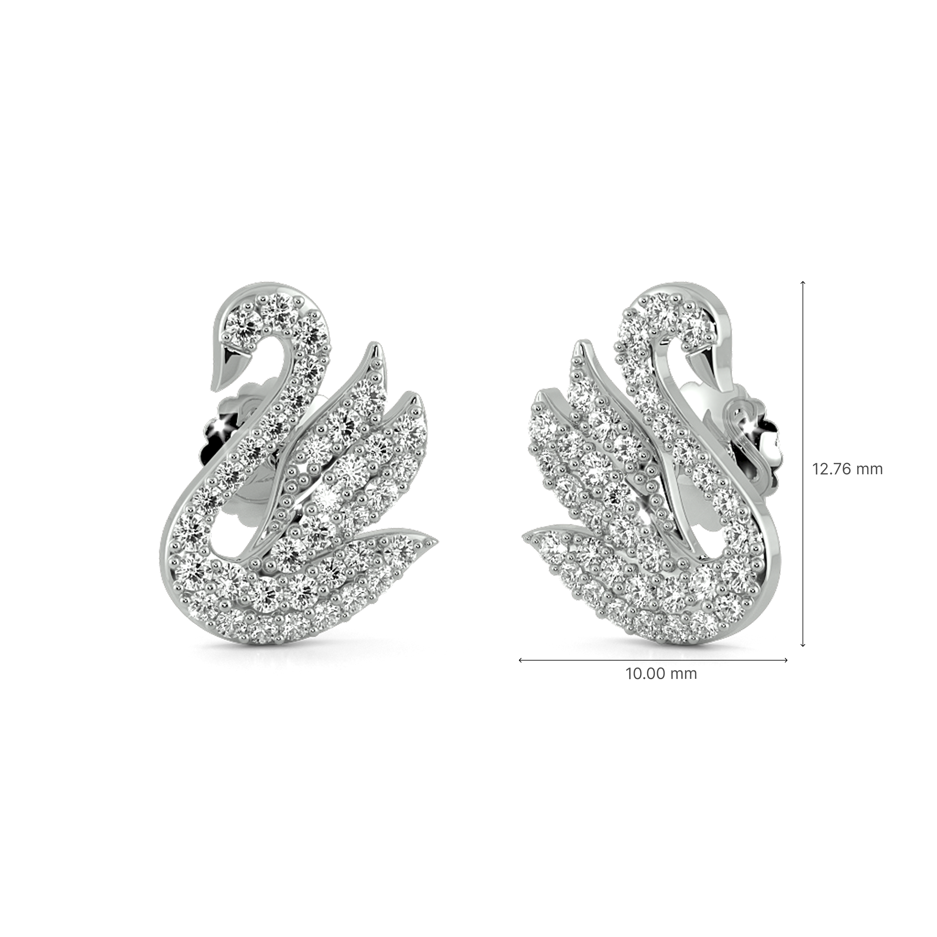 Feathered Grace Stud Earrings 3