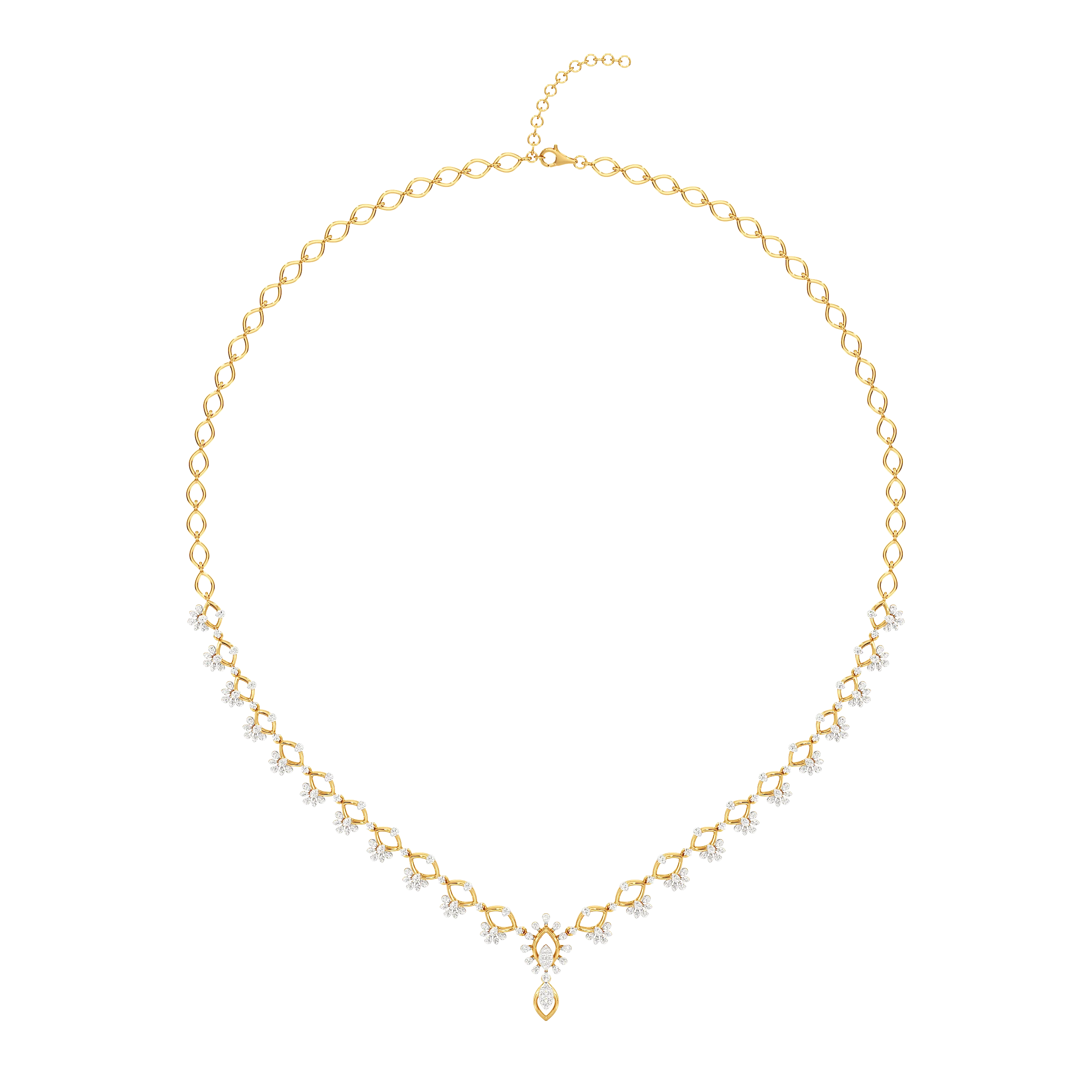 Celestia Teardrop Diamond Necklace 2