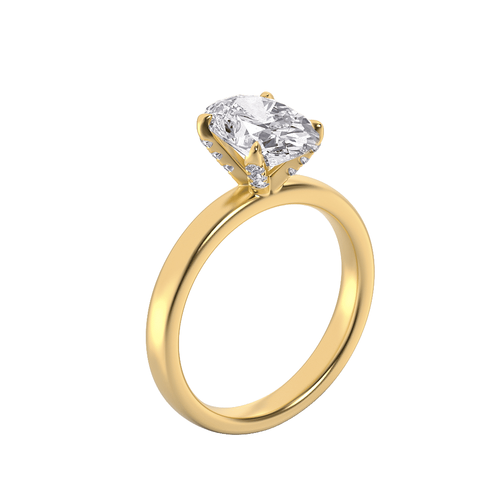 Lustre Solitaire Ring 0