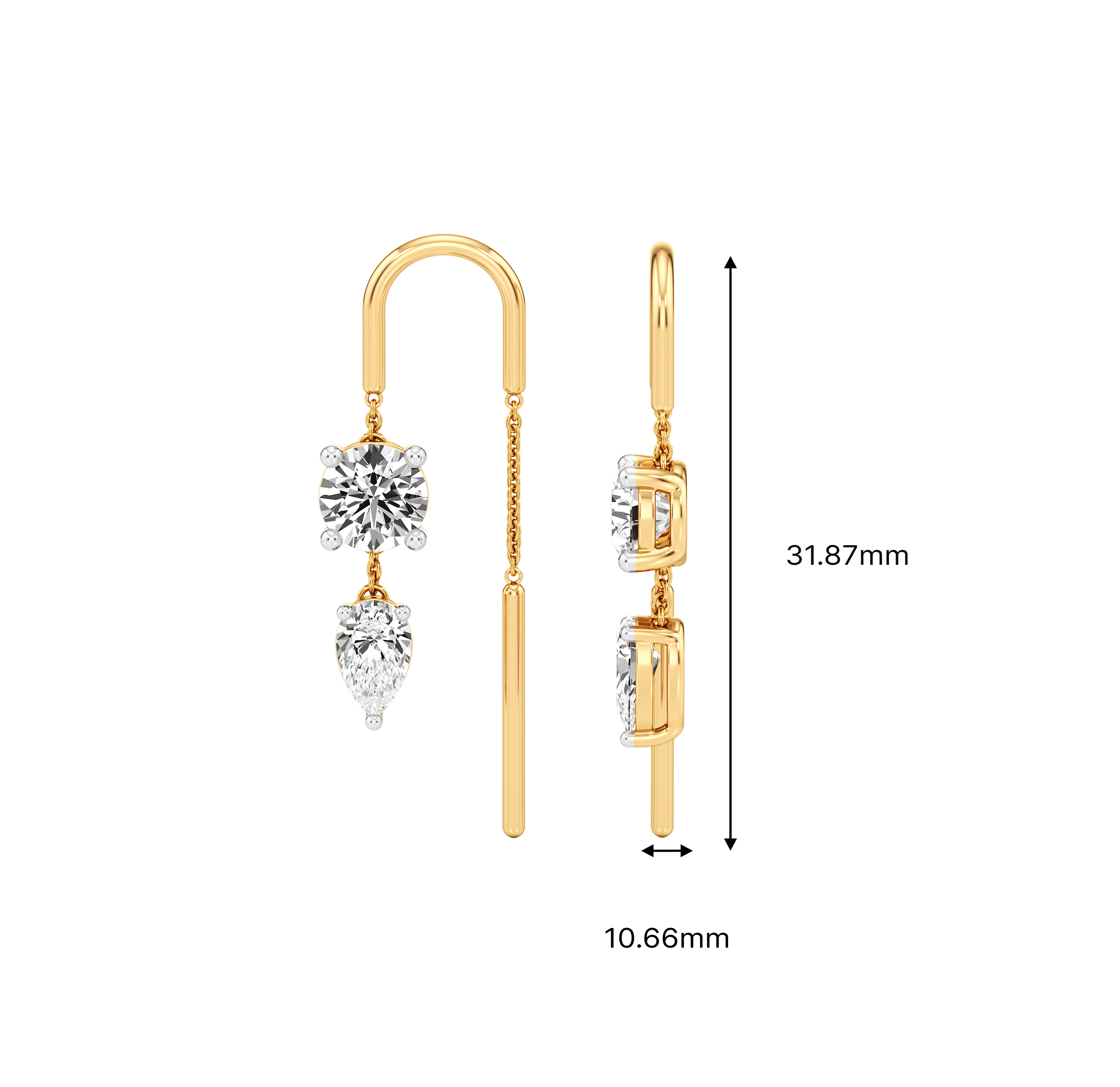The Lyria Threader Earrings 3