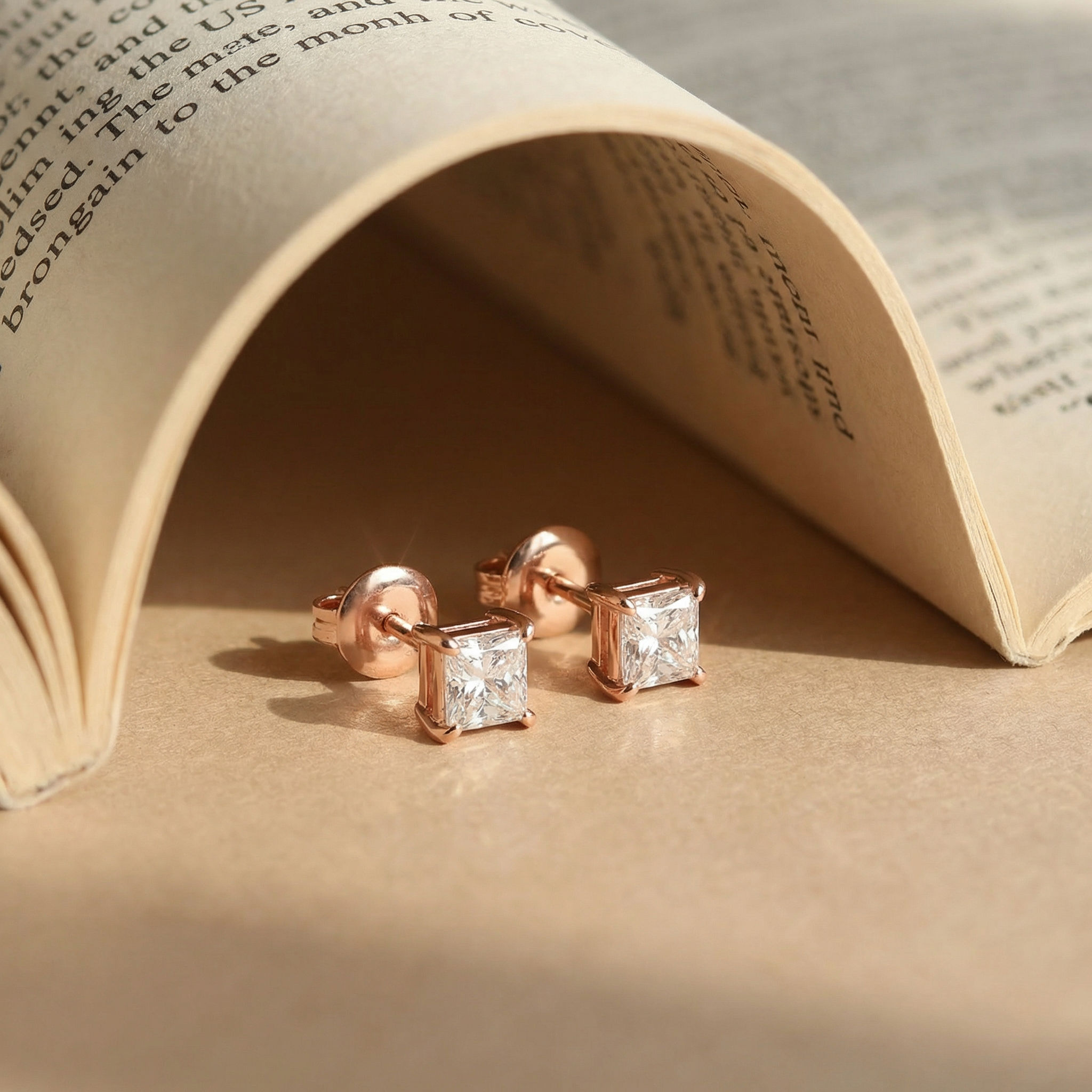 Pristine Princess Stud Earrings 2 Carat 2