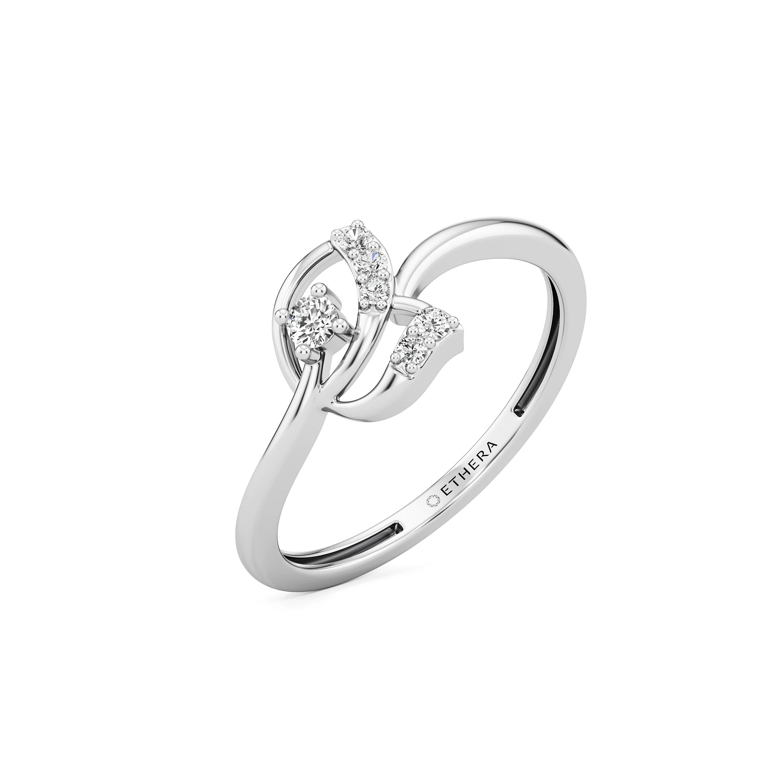 Twirl Bloom Diamond Ring 9
