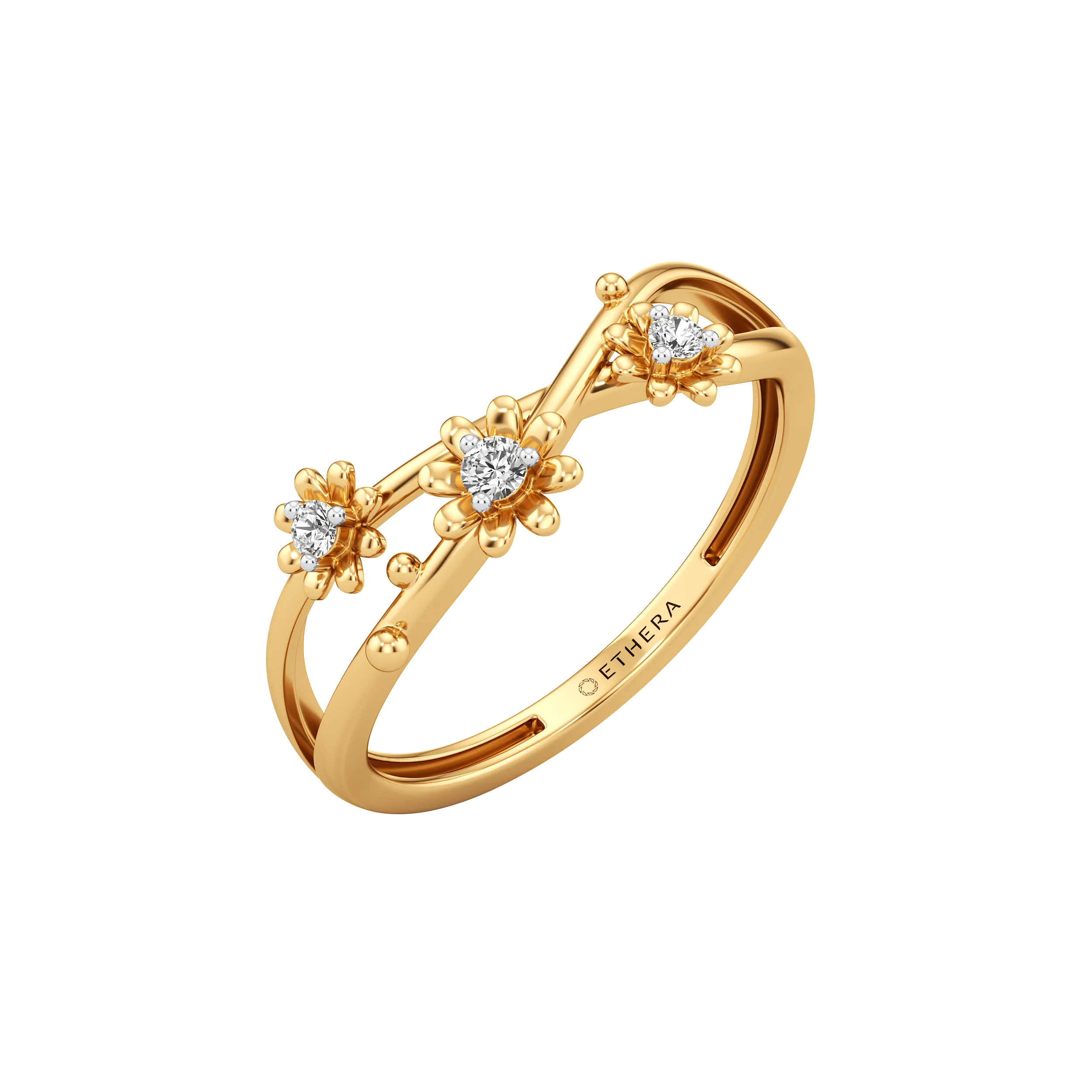 Blossom Loop Diamond Ring
