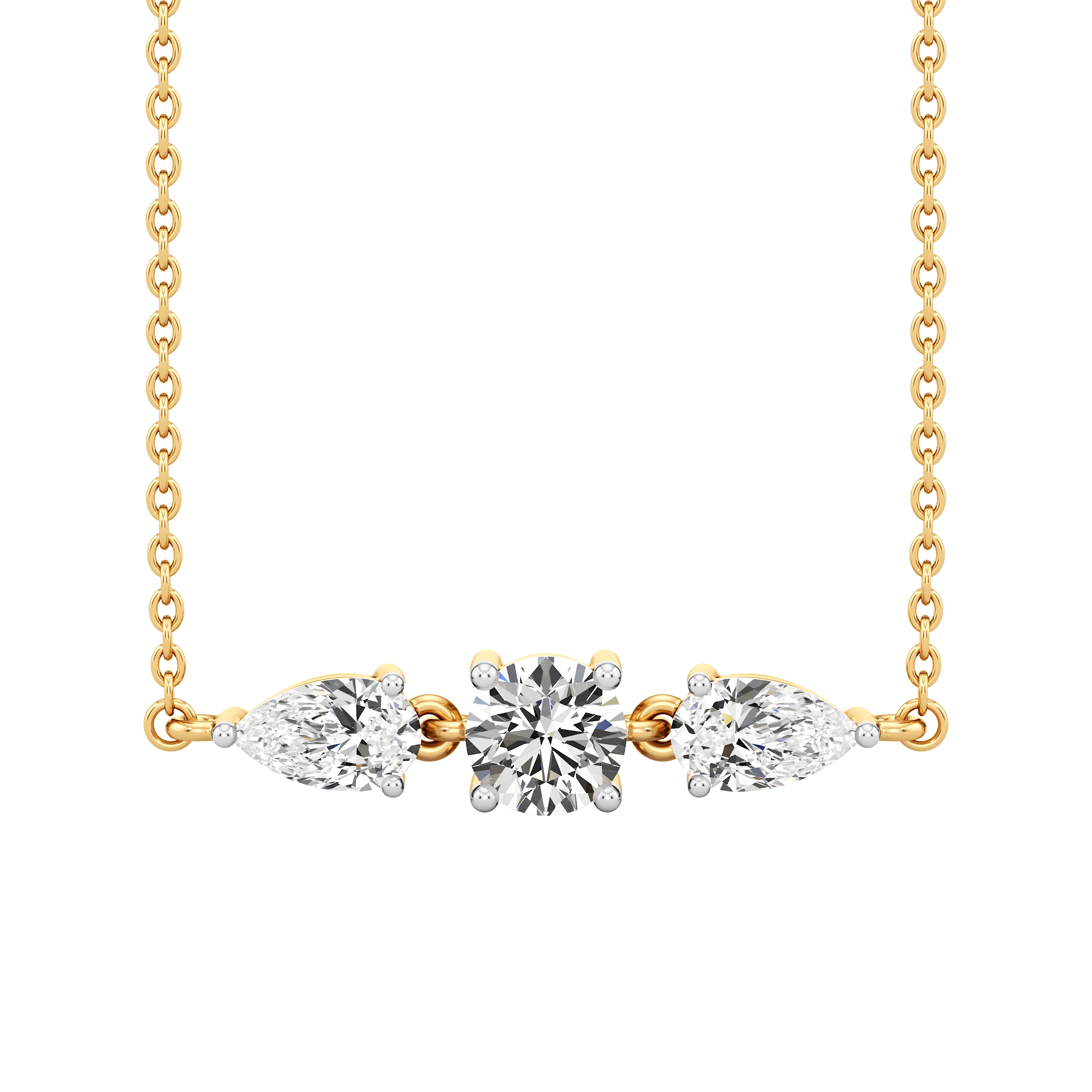 Trio Balance Diamond Necklet hover