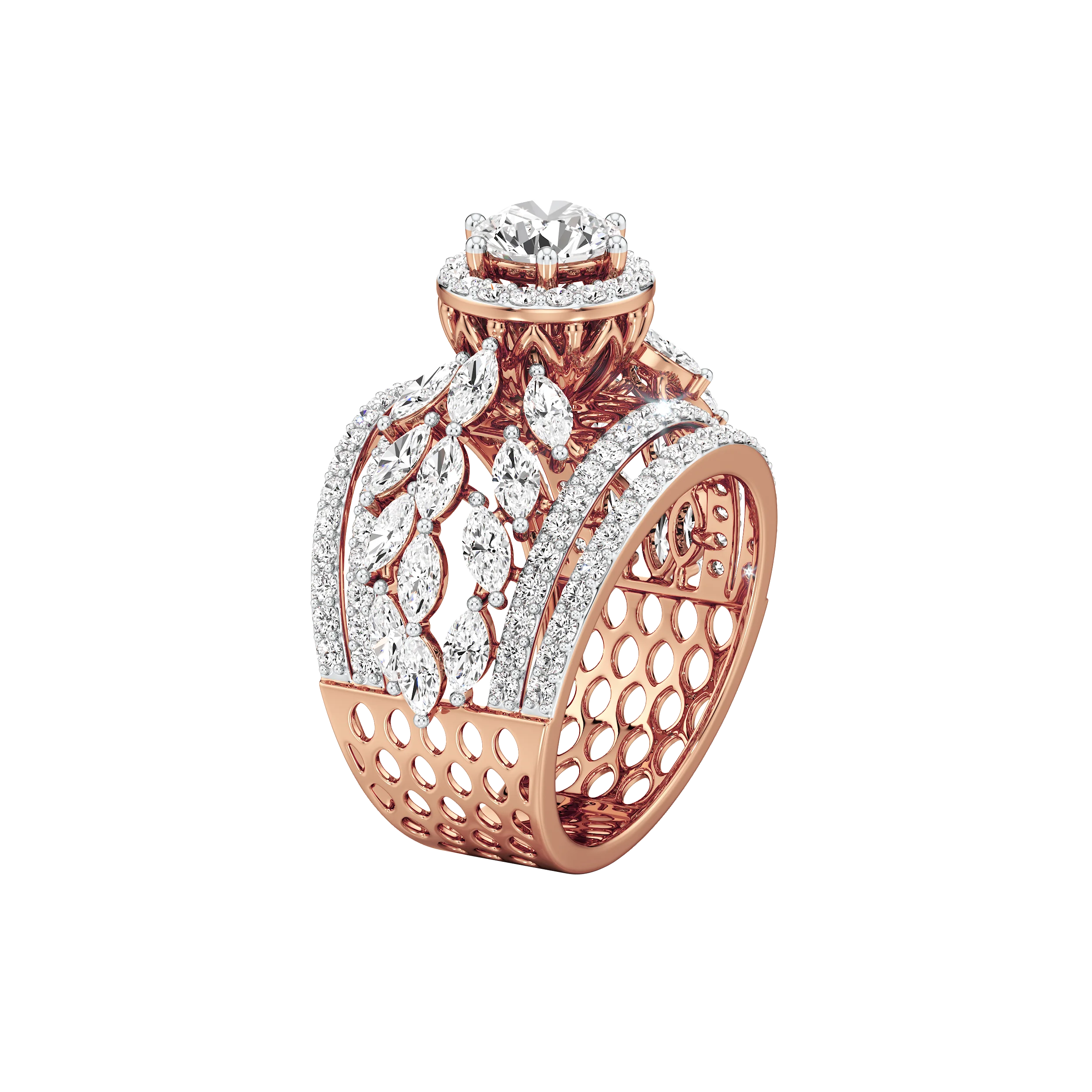 Majestic Radiance Cocktail Ring 12