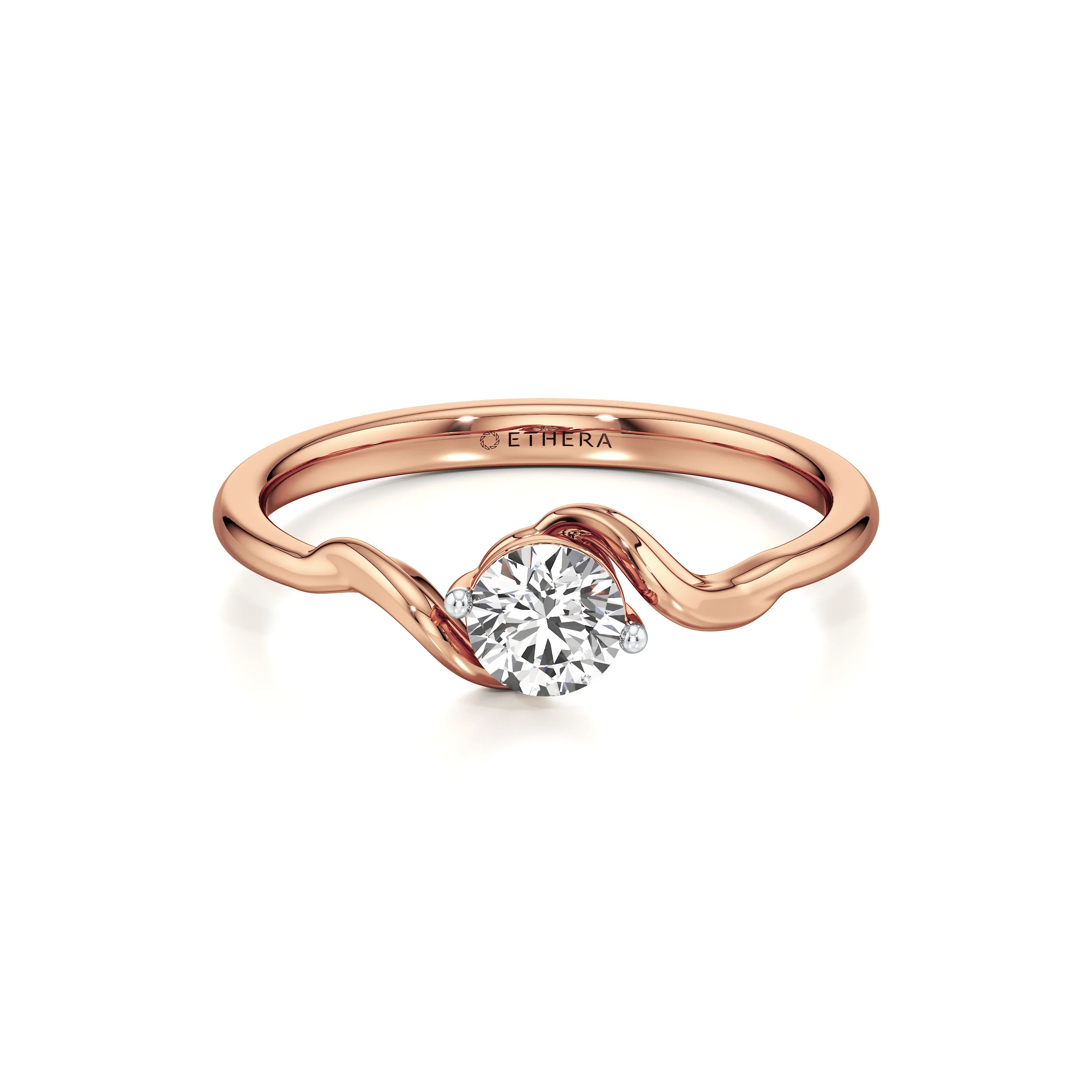 Sway Solitaire Ring 12