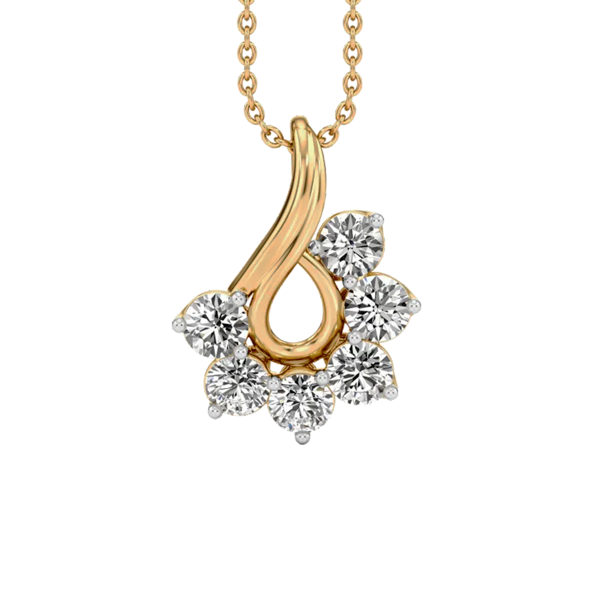 Loop Petal Pendant 3