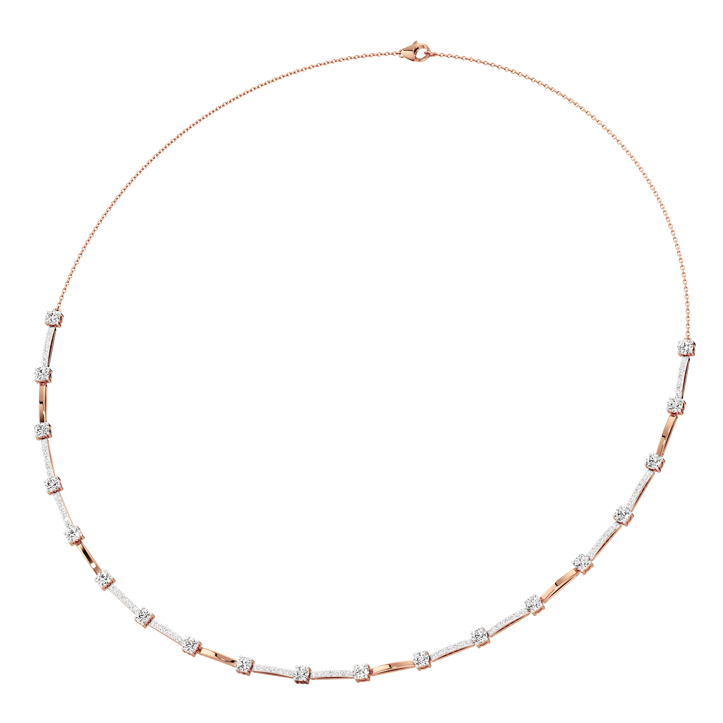 Nebula Glow Tennis Necklace 10