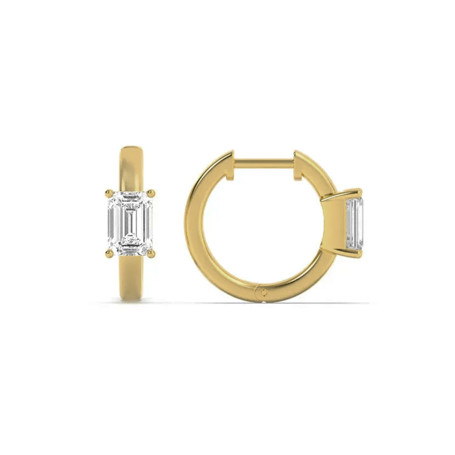 Dainty Diamond Bali Earrings 5