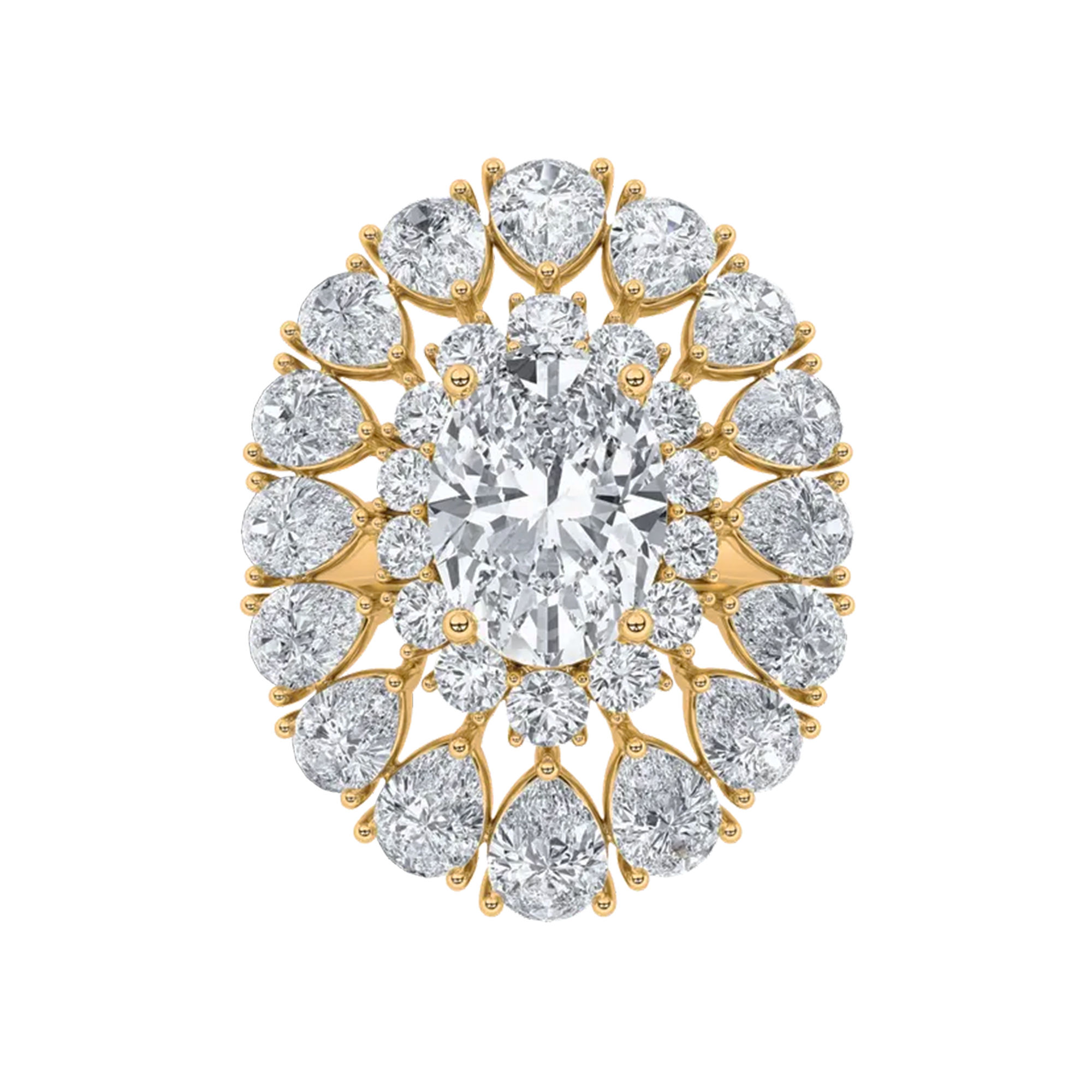 Floral Fusion Cocktail Ring 2