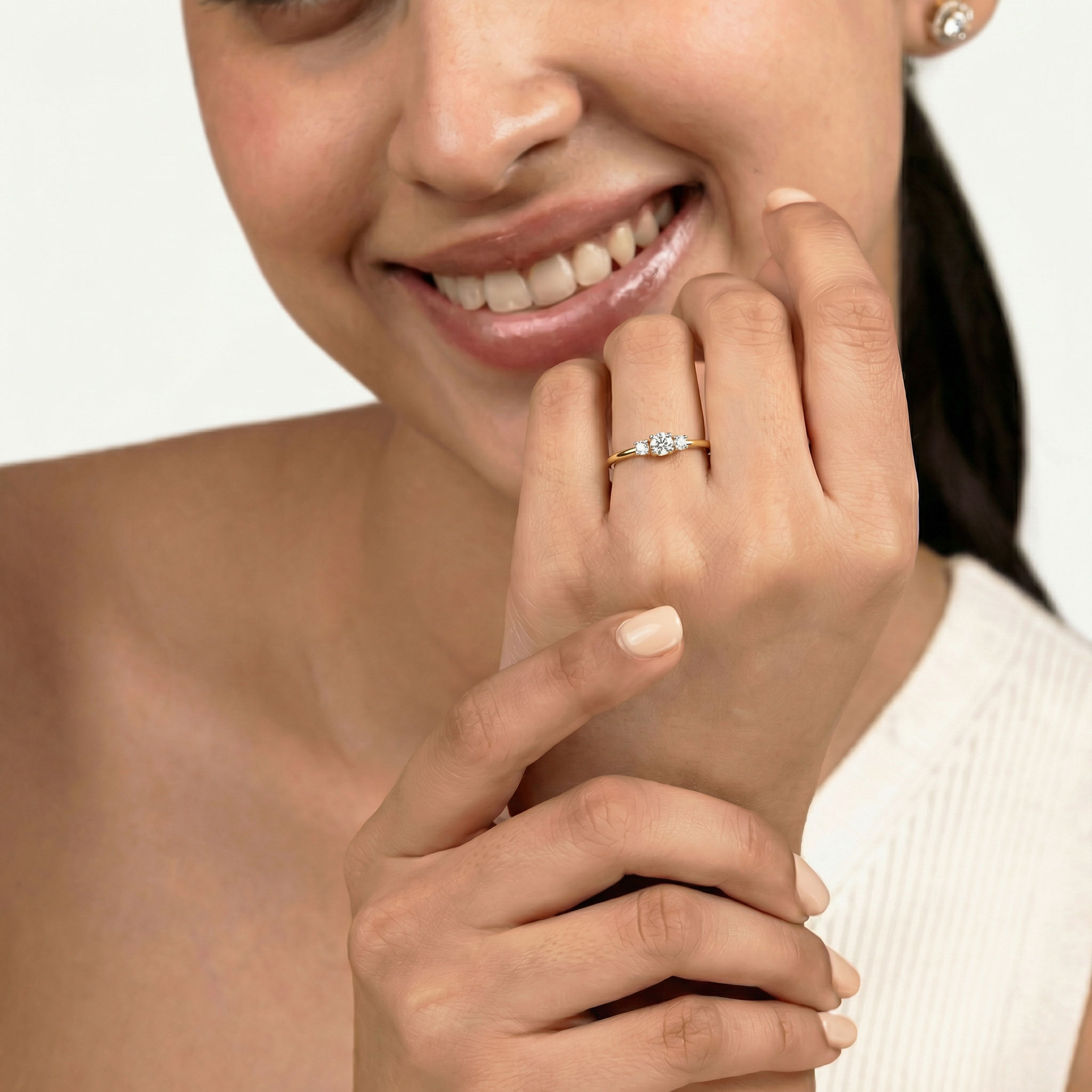 Trinity Spark Ring hover