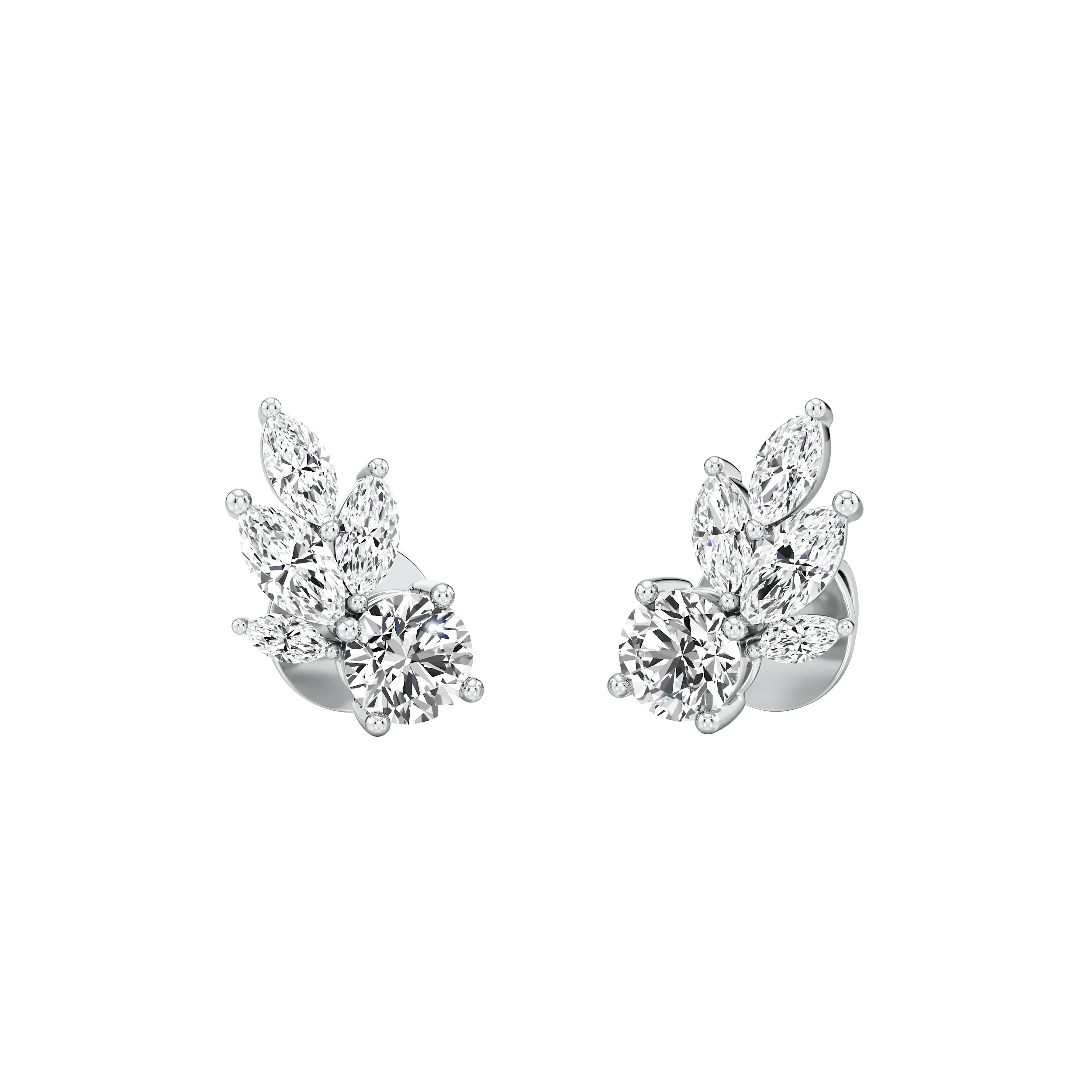 Petal Whisper Diamond Studs 3