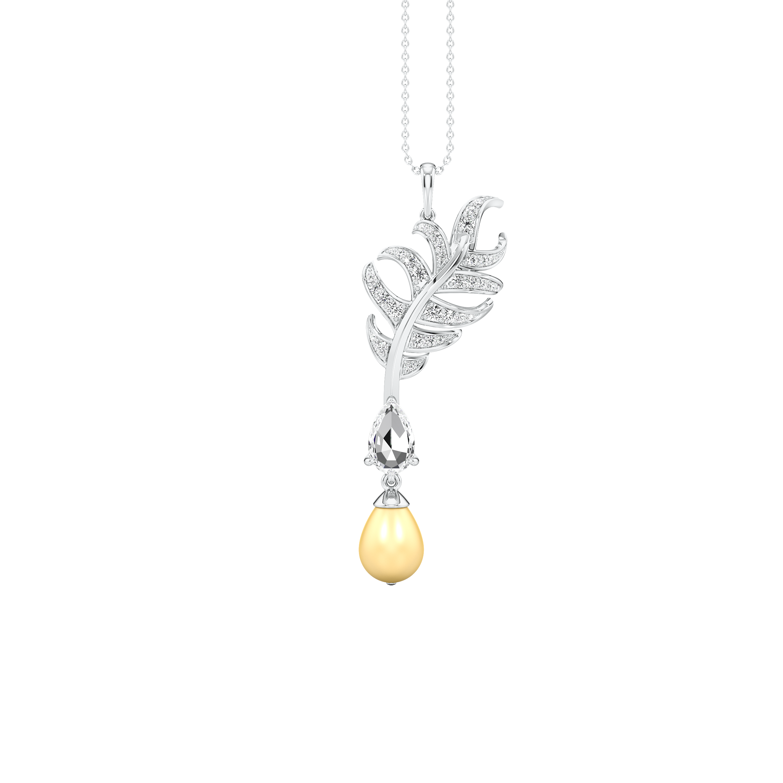 Cascade Plume Pendant 4