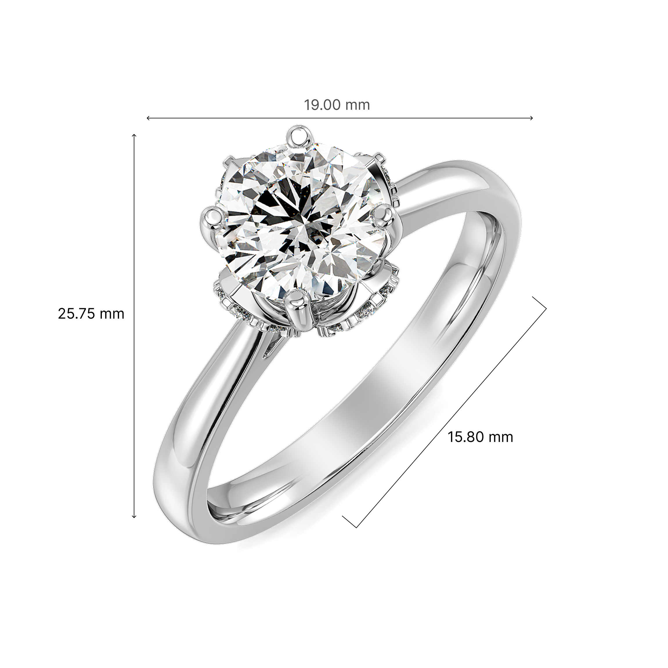 Blooming Solitaire Ring 5