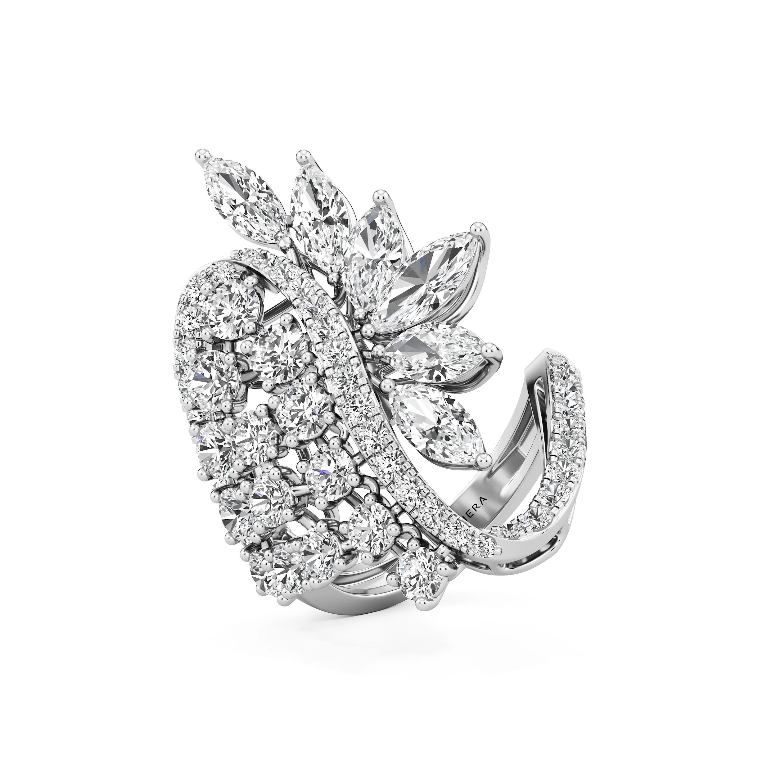 Aurora Wing Diamond Ring 9