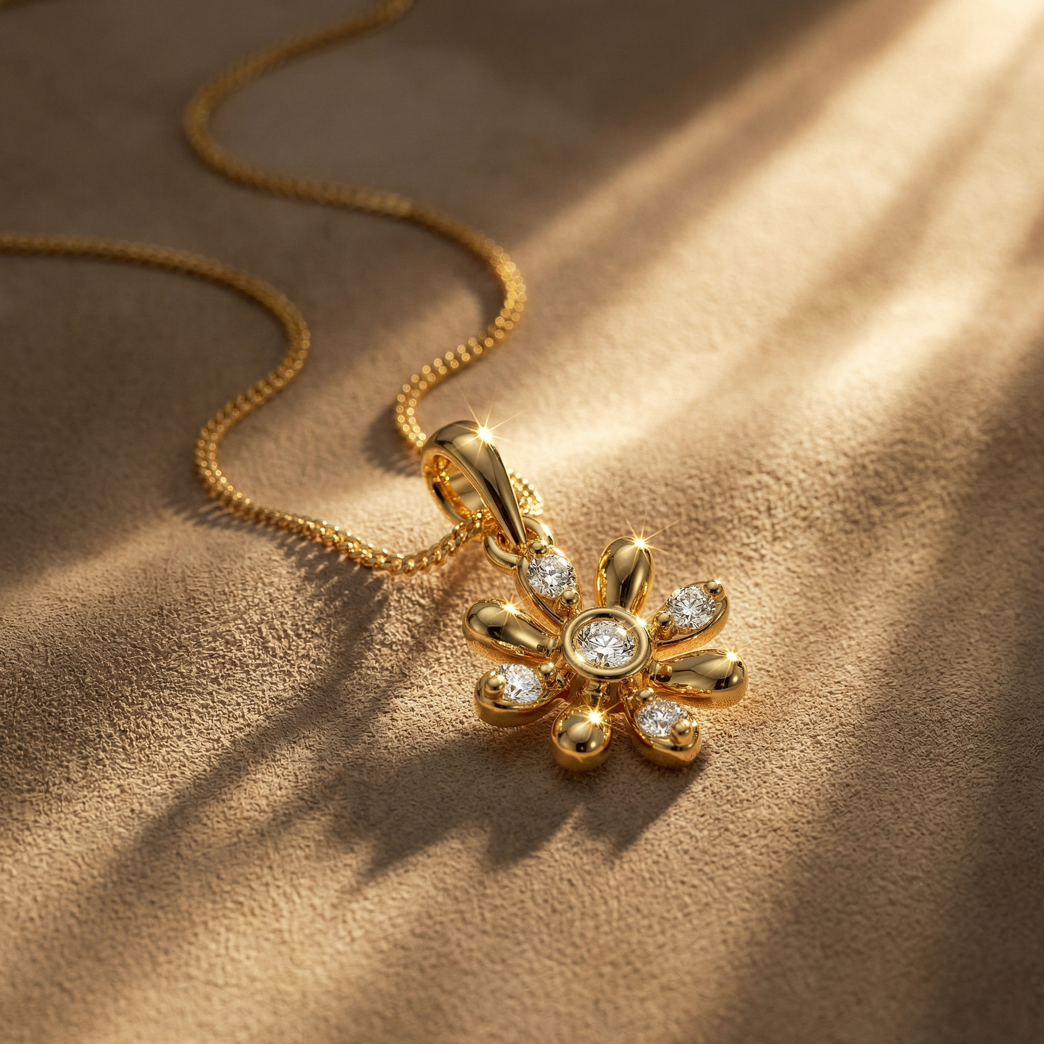 Daisy Radiance Pendant And Earrings 2