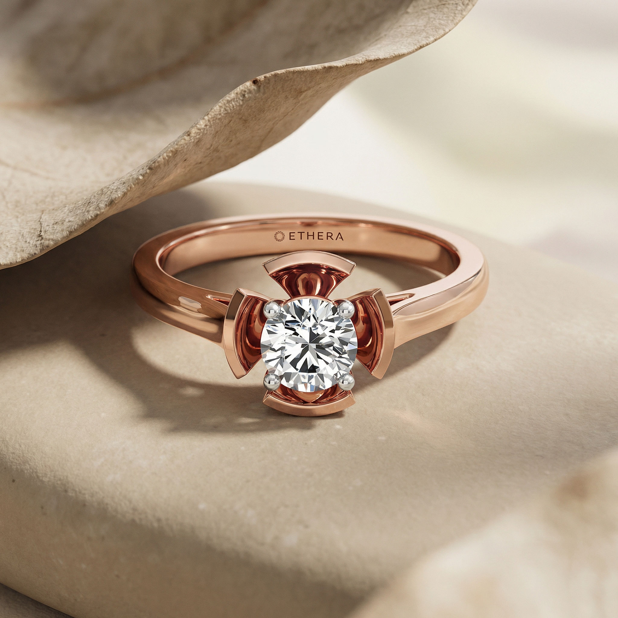 Petal Solitare Ring 2