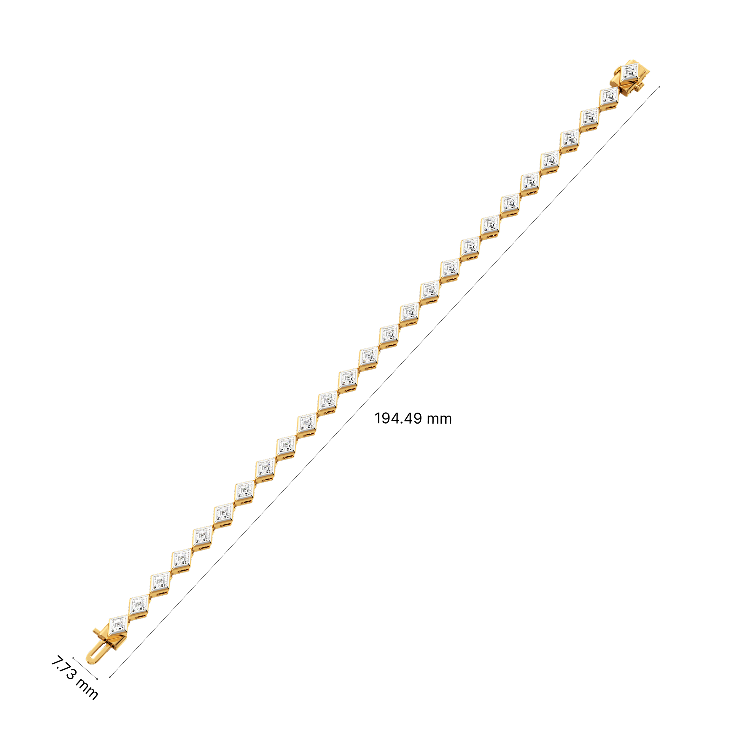 Infinite Lozenge Tennis Bracelet 4