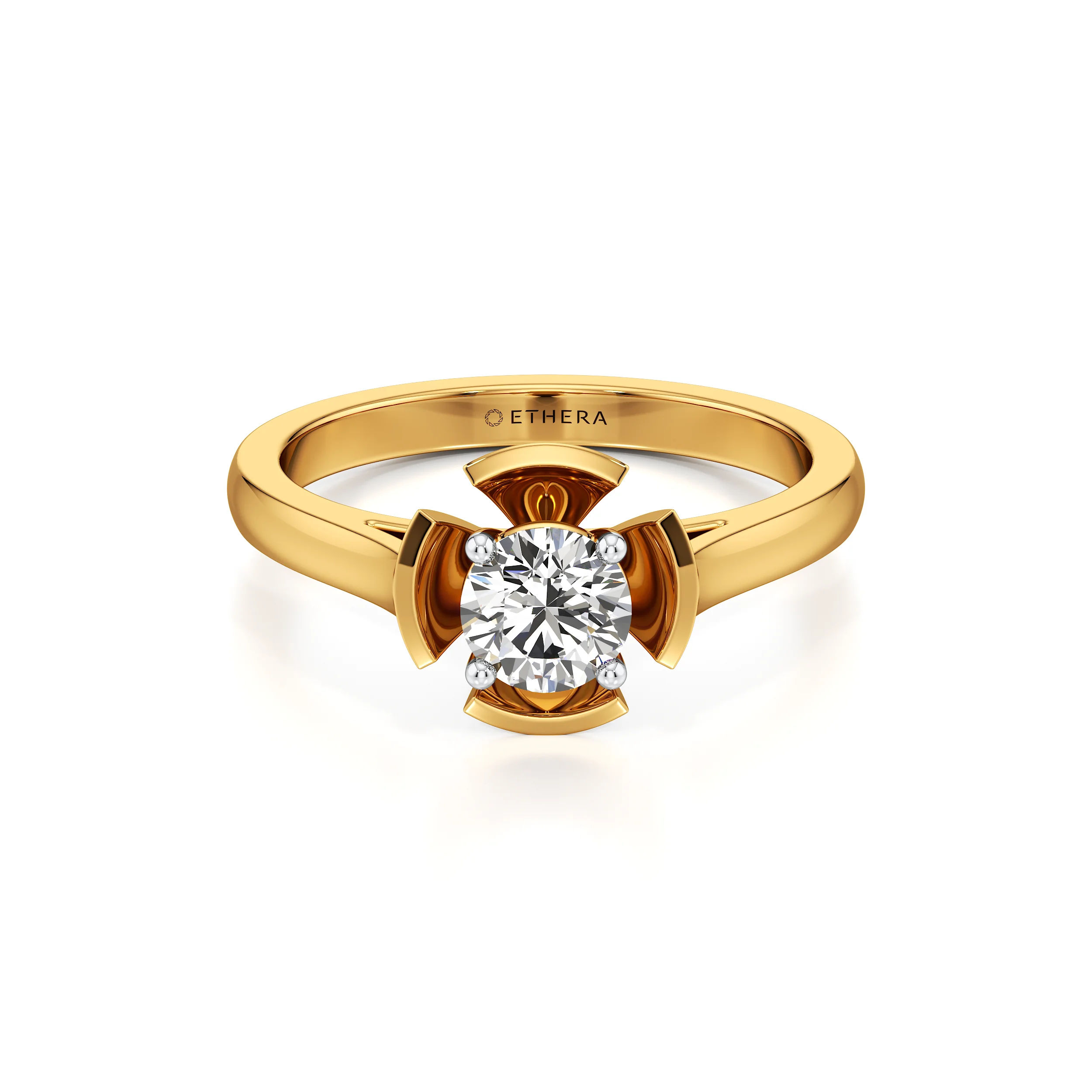 Petal Solitare Ring 4