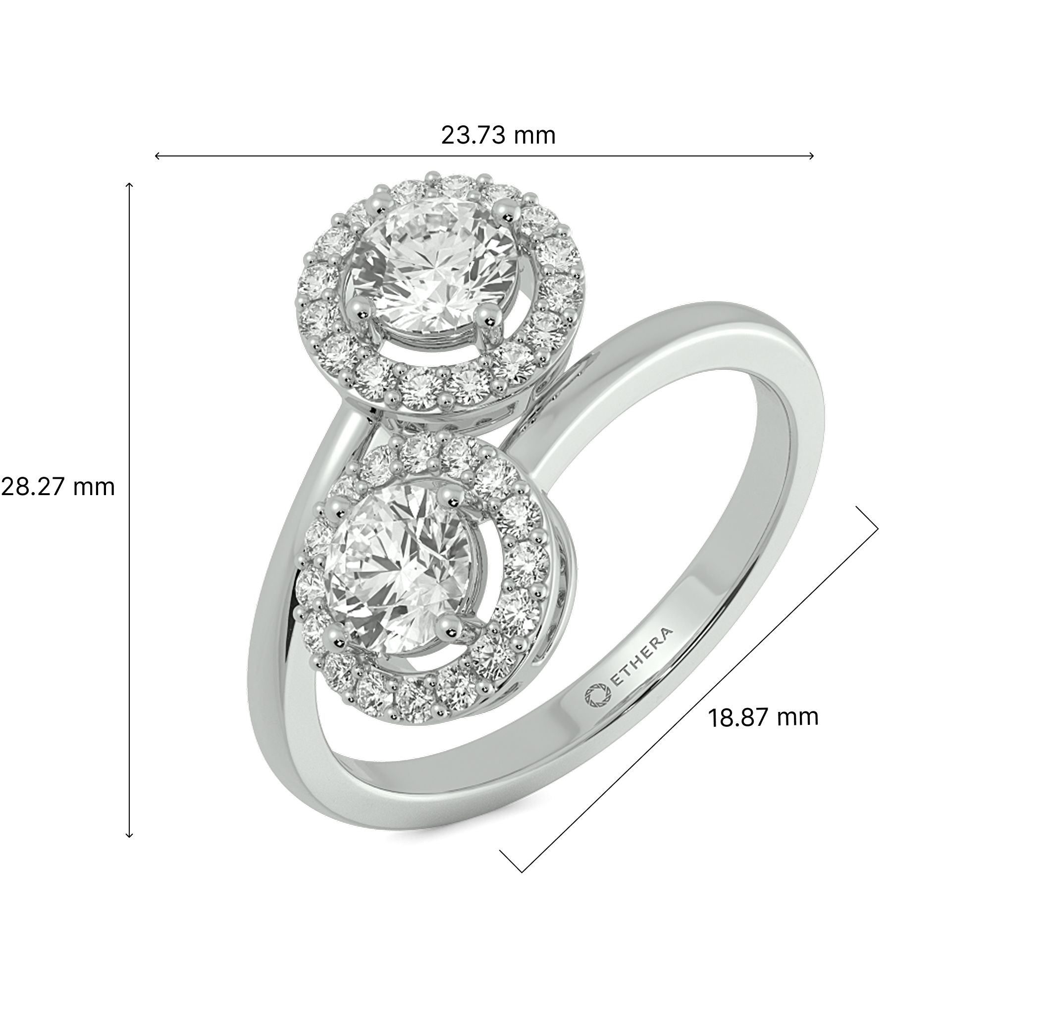 Twin Flame Toi et Moi Ring 6