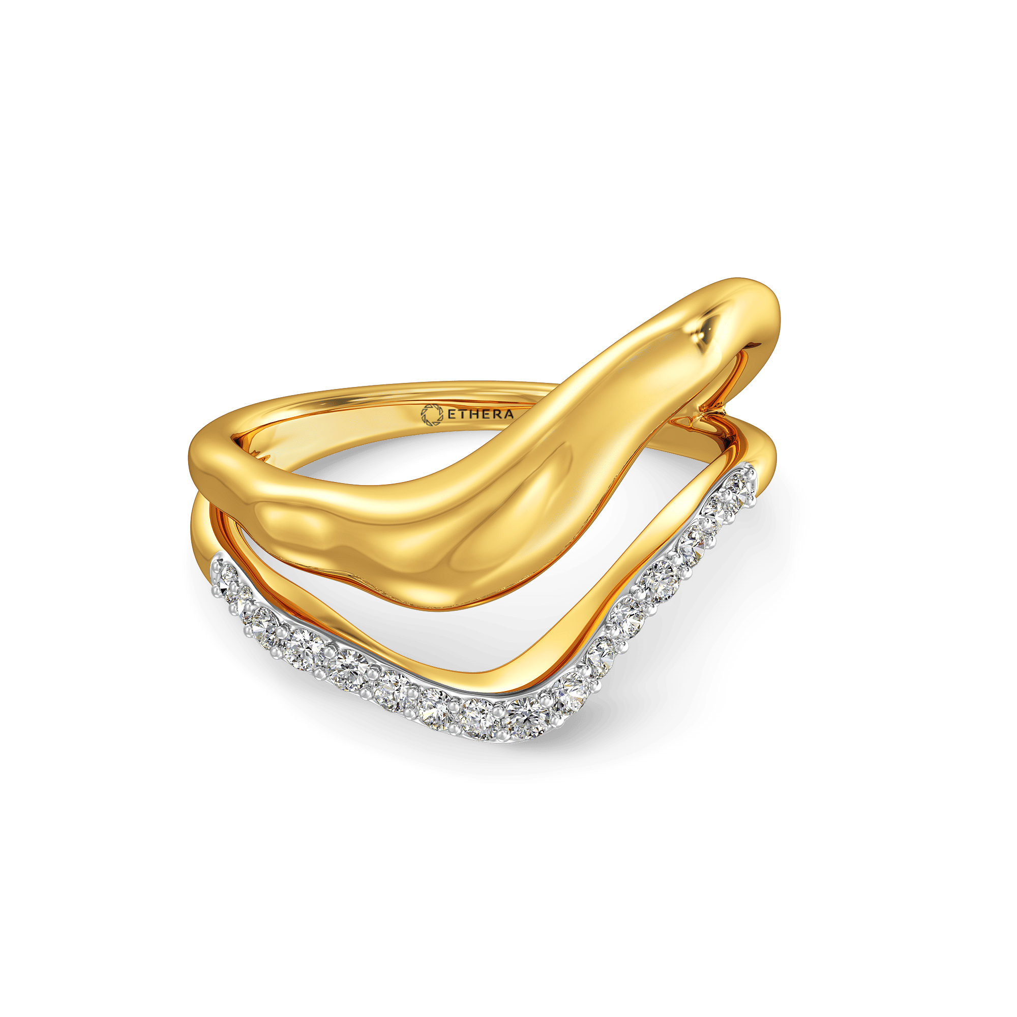 Ripplewrap Stack Ring