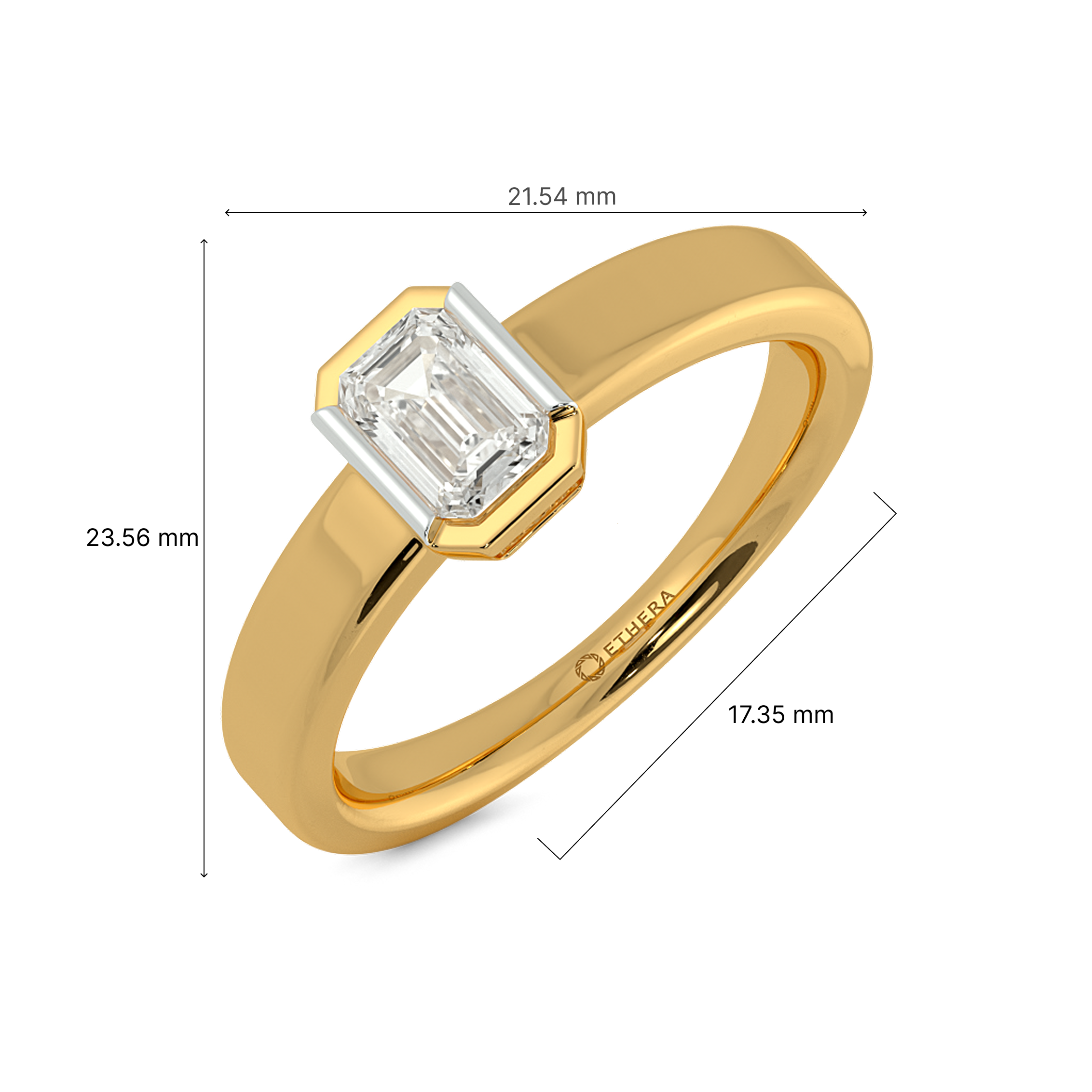 Eternal Emerald Solitaire Ring 5