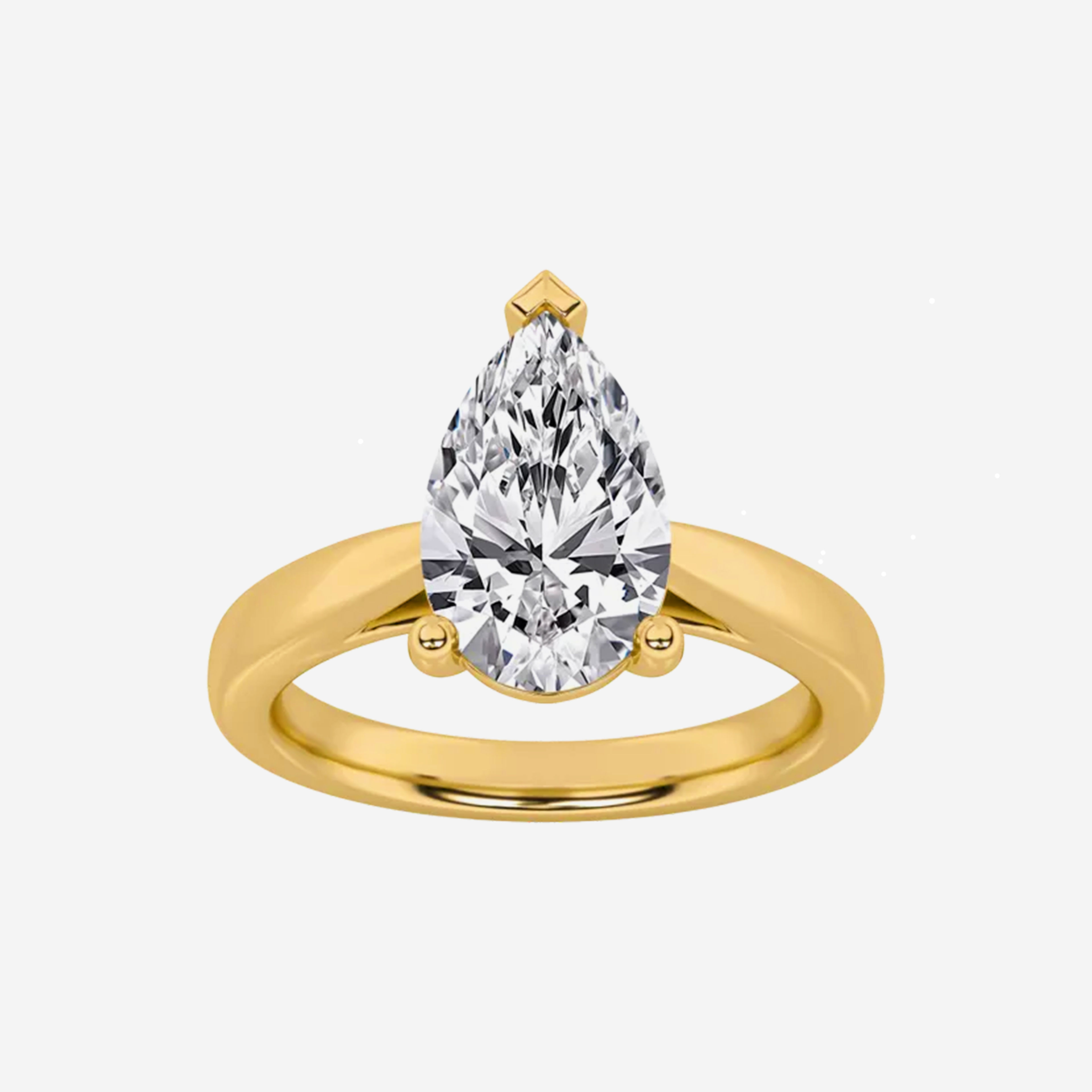Pear Poise Ring 0