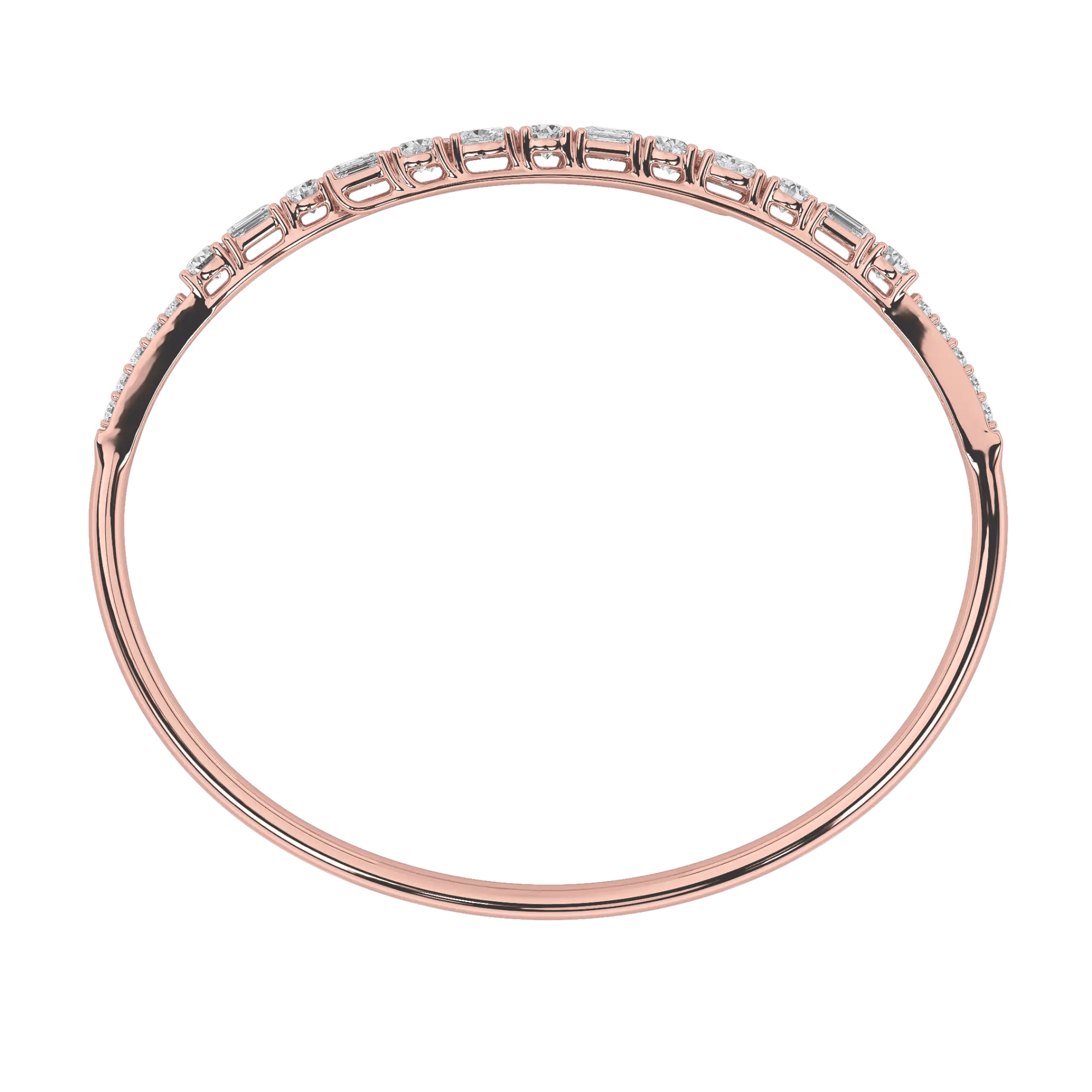 Eternal Brilliance Open Top Oval Bangle 5