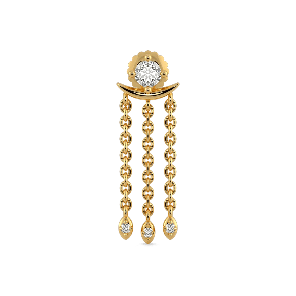 Cascade Chain Diamond Earrings 2