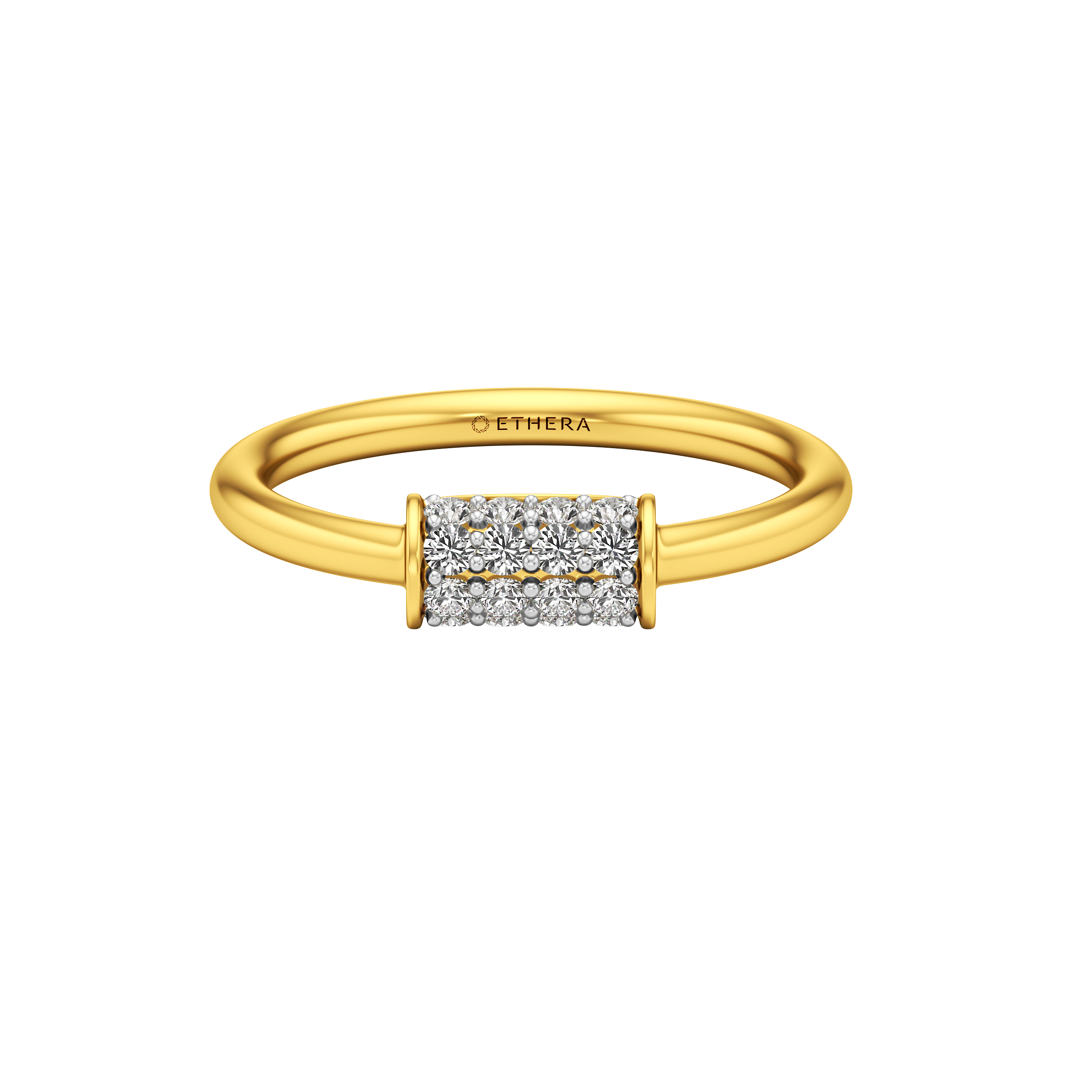 Pave Bar Ring 1