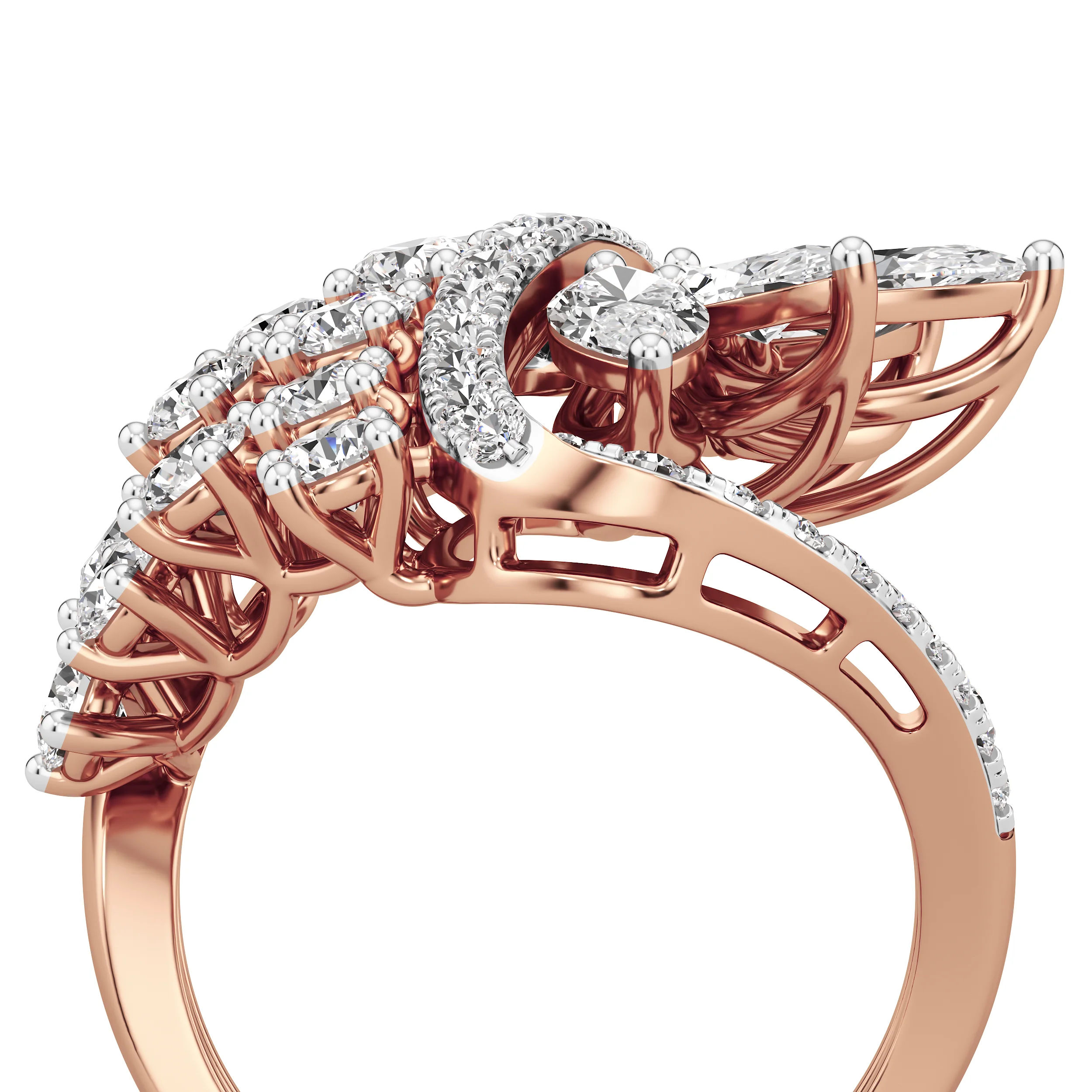 Aurora Wing Diamond Ring 16