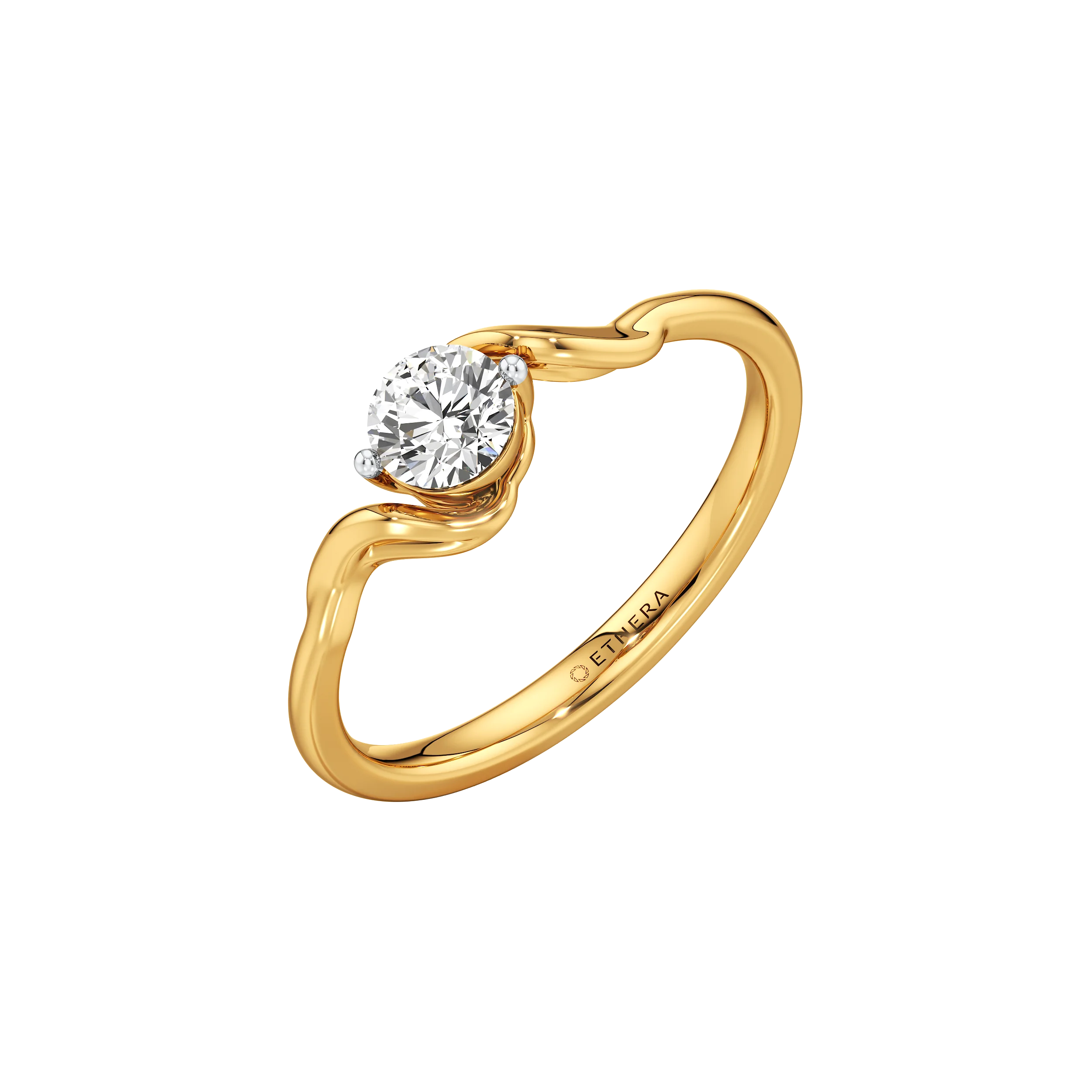 Sway Solitaire Ring