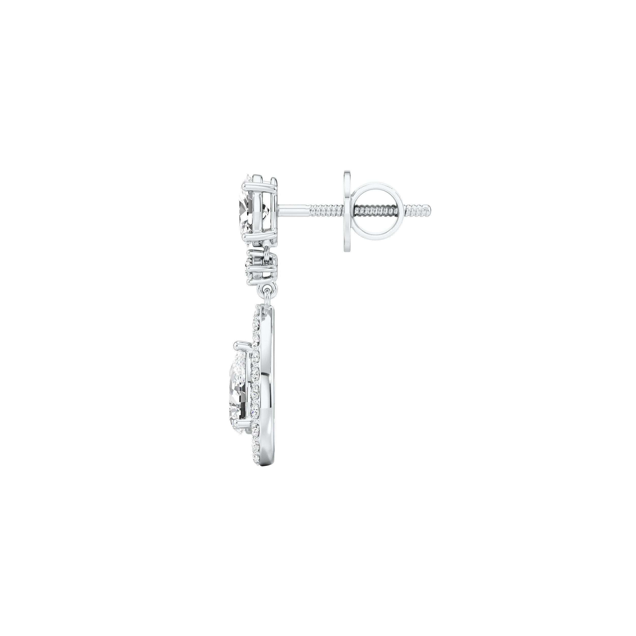 Celeste Drop Diamond Earrings 5